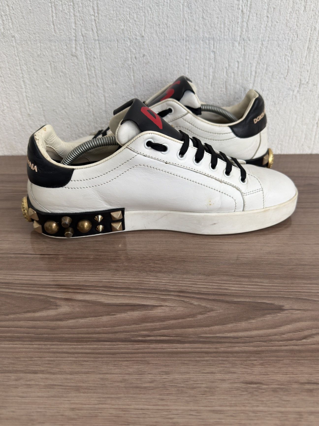 Dolce & Gabbana Portofino embellished studded sneaker Size US 9.5 / EU 42-43 - 14 Thumbnail