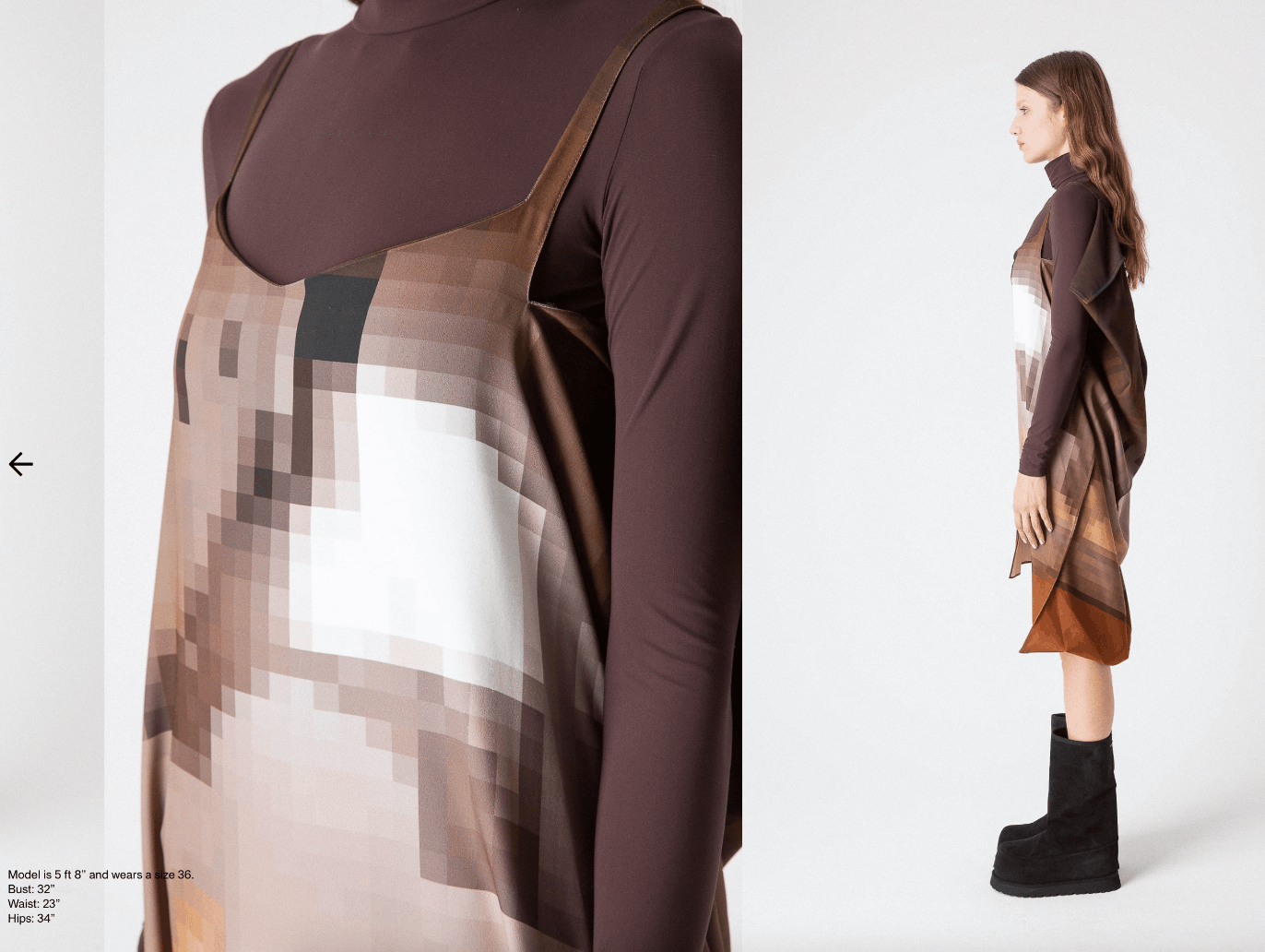 Maison Margiela $1025 Maison Margiela Pixelated Dress Size XS / US 0-2 / IT 36-38 - 2 Thumbnail