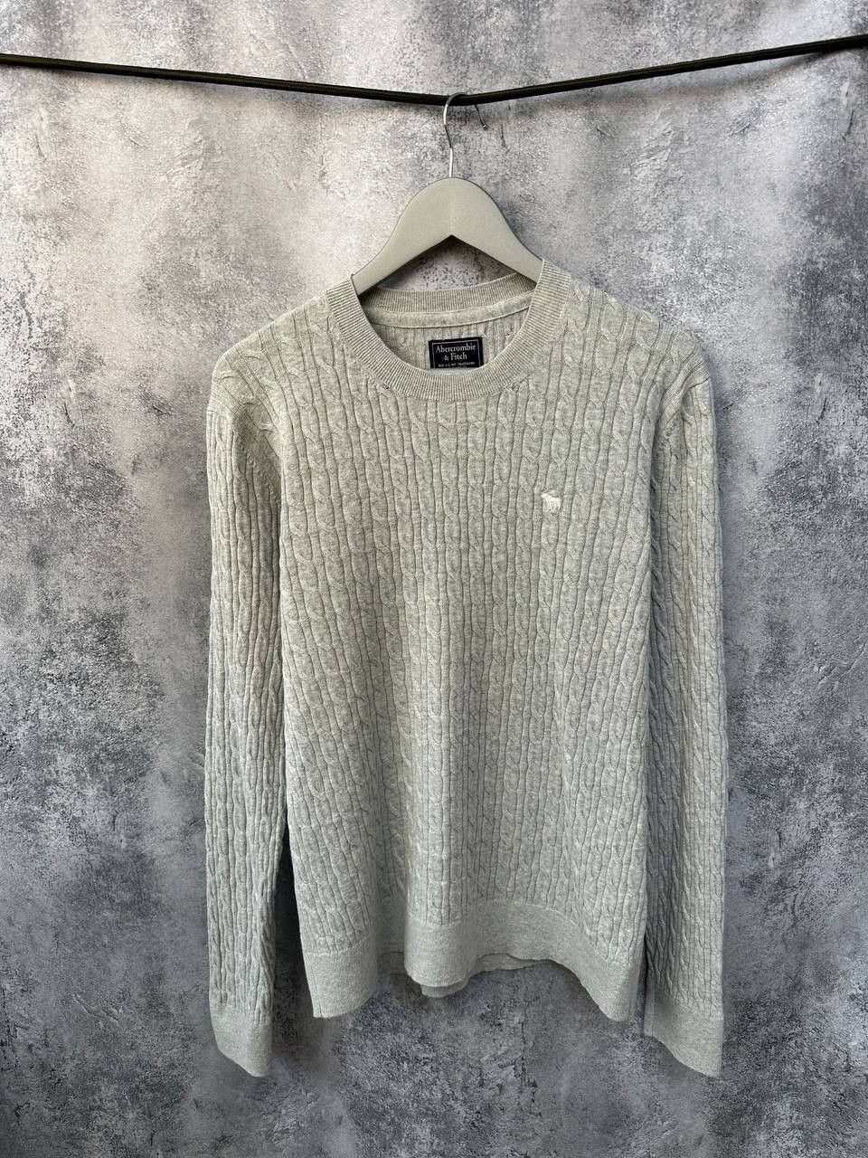 Abercrombie & Fitch Abercrombie Fitch Cable Knit Merino Wool Sweater Crew Neck Size US M / EU 48-50 / 2 - 2 Thumbnail