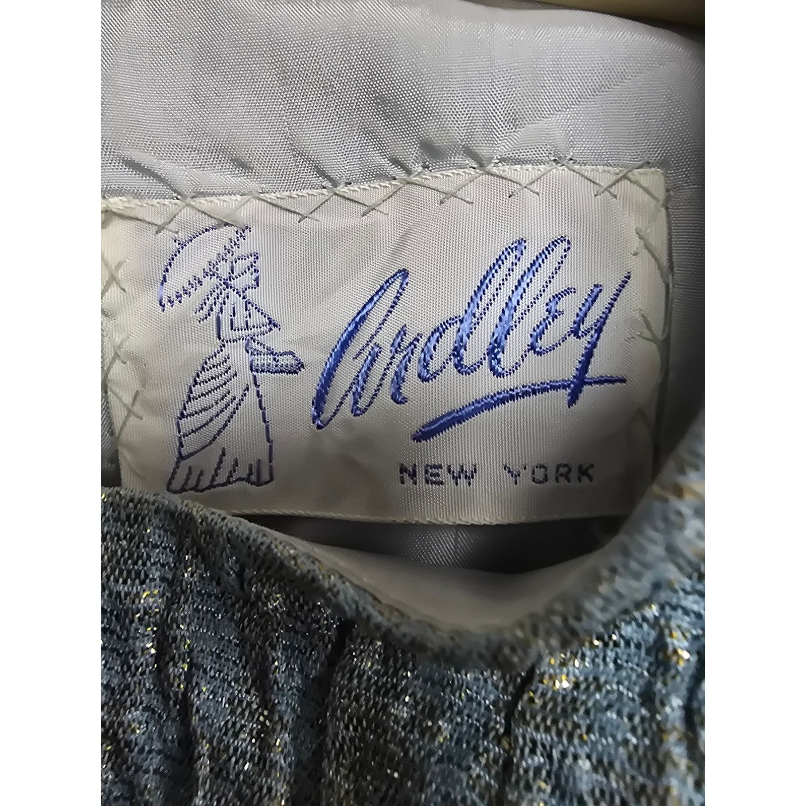 Vintage Vintage Ardley New York Brocade Rosette Formal Dress, Teal Size M / US 6-8 / IT 42-44 - 11 Thumbnail
