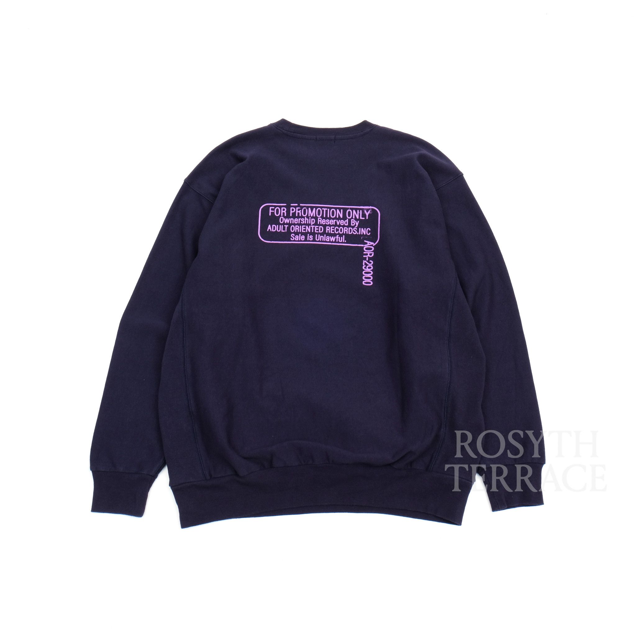 Japanese Brand 【ADULT ORIENTED RECORDS / 'FOR PROMO ONLY' CREW SWEAT / OS】 Size US L / EU 52-54 / 3 - 1 Thumbnail