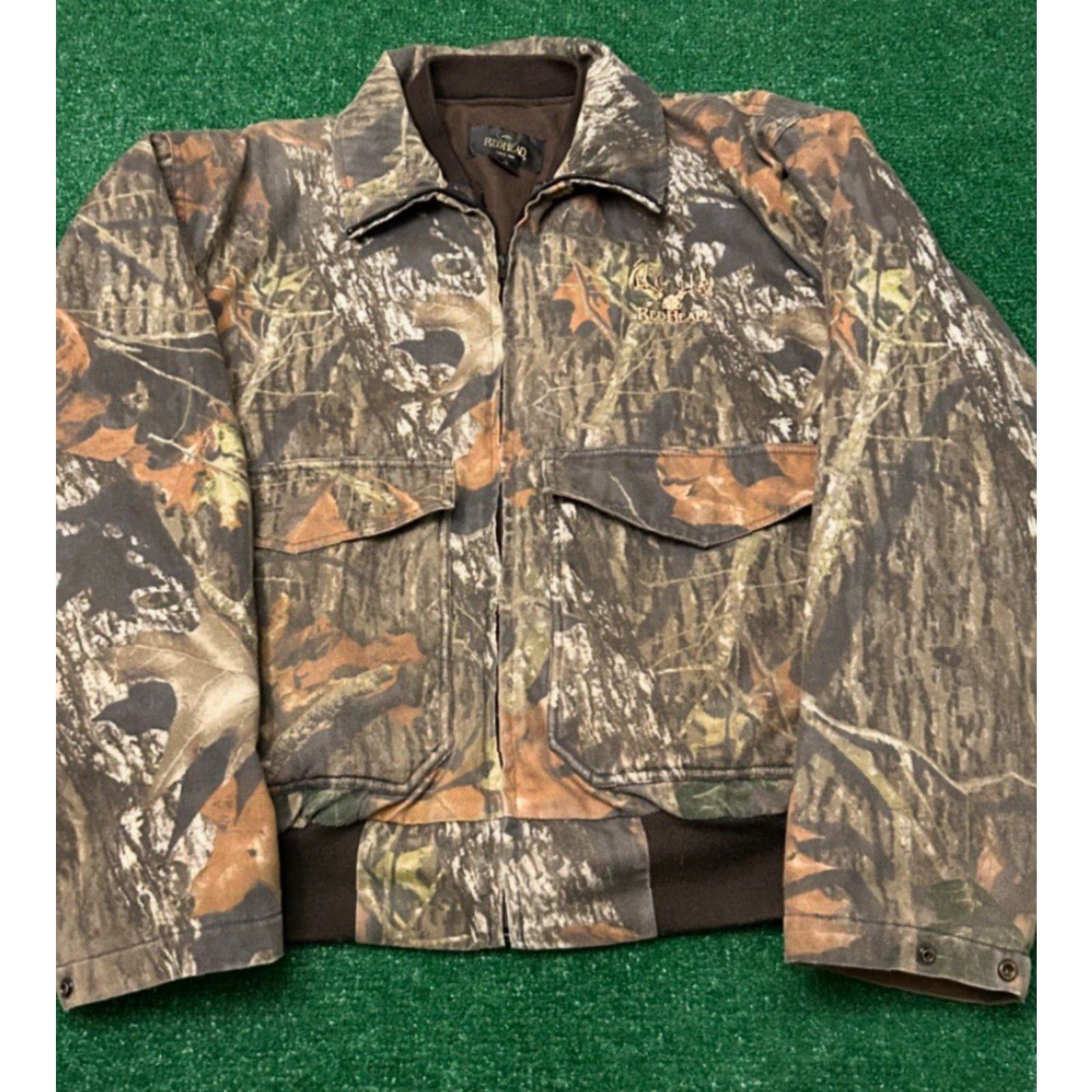 Vintage VINTAGE Red Head Jacket Camouflage Mossy Oak Break Up Real Tree 90s Mens Large Size US L / EU 52-54 / 3 - 3 Thumbnail