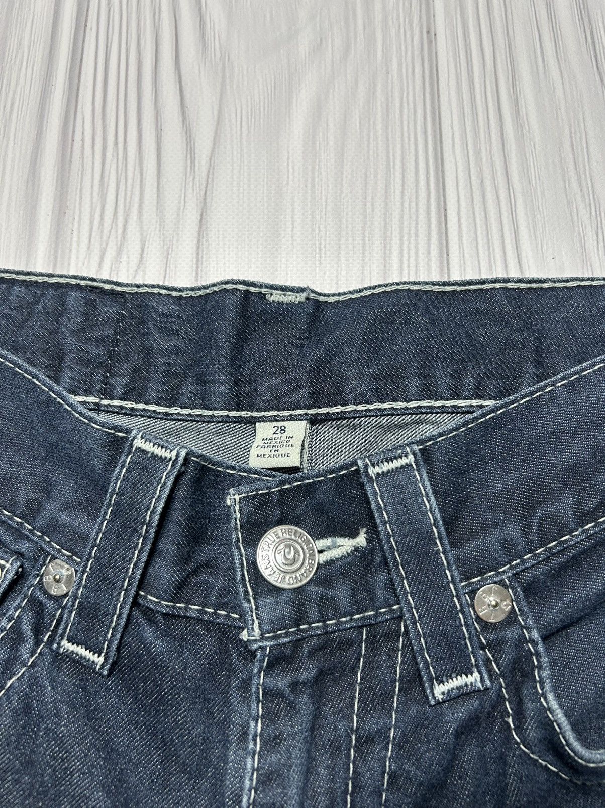 True Religion True Religion Skinny Short Inseam Natural Denim Pants Size28 Size 28" / US 6 / IT 42 - 12 Thumbnail