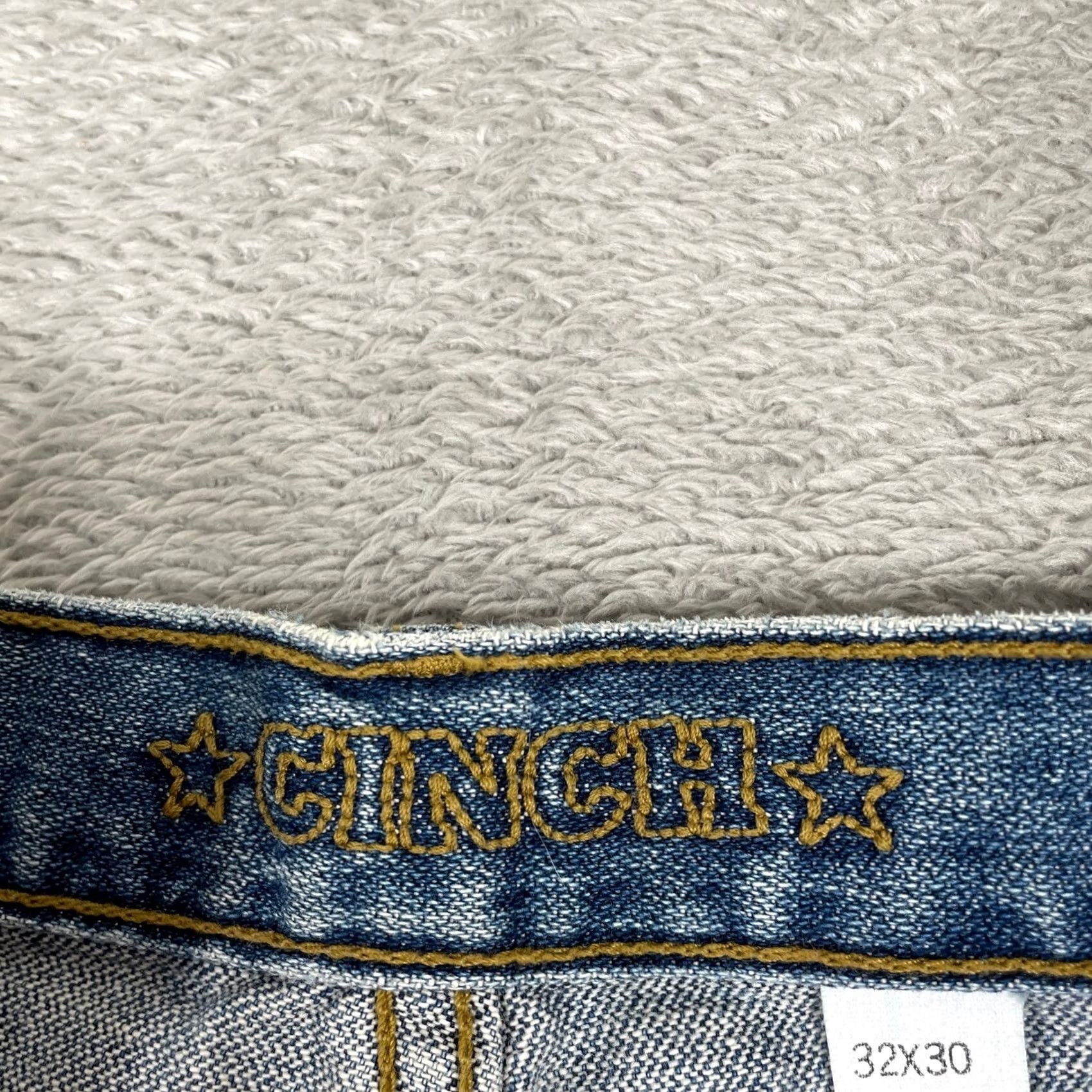 Denime Cinch Jeans Mens 32x30 Blue Medium Wash Relaxed Fit Straight Leg Denim Jeans Git 5-Pocket Emotion? Size US 32 / EU 48 - 3 Thumbnail