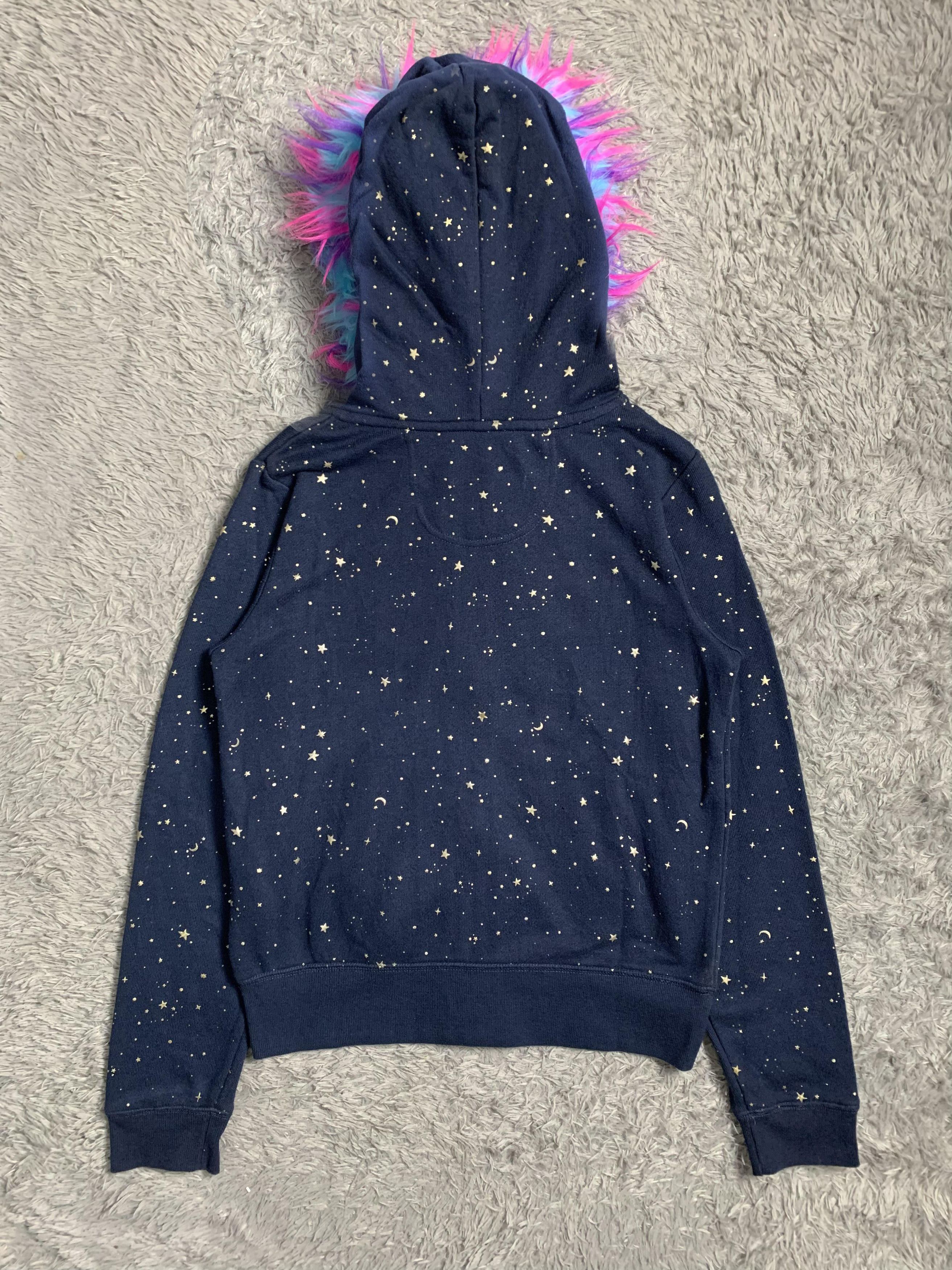 Japanese Brand Japan Brand Tip Top Night Sky Moon Stars fur Hoodie Size US M / EU 48-50 / 2 - 2 Thumbnail
