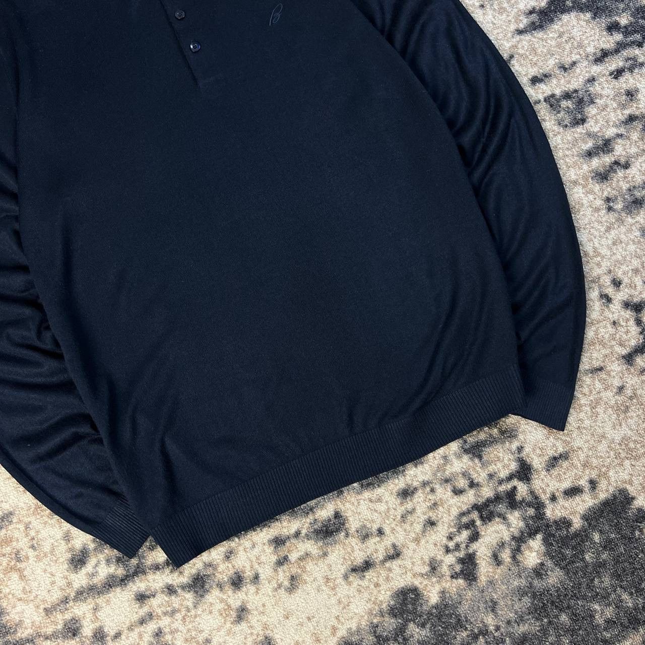 Brioni Brioni Mini Logo Archive Y2K Luxury Wool Rugby Sweater Size US XL / EU 56 / 4 - 3 Thumbnail