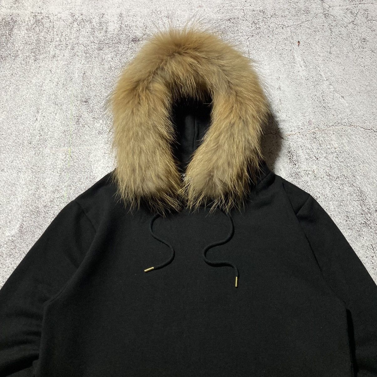 Japanese Brand 2000s CavariA Studed Gothic Punk Style Fur Hoodie Black Size US M / EU 48-50 / 2 - 2 Thumbnail