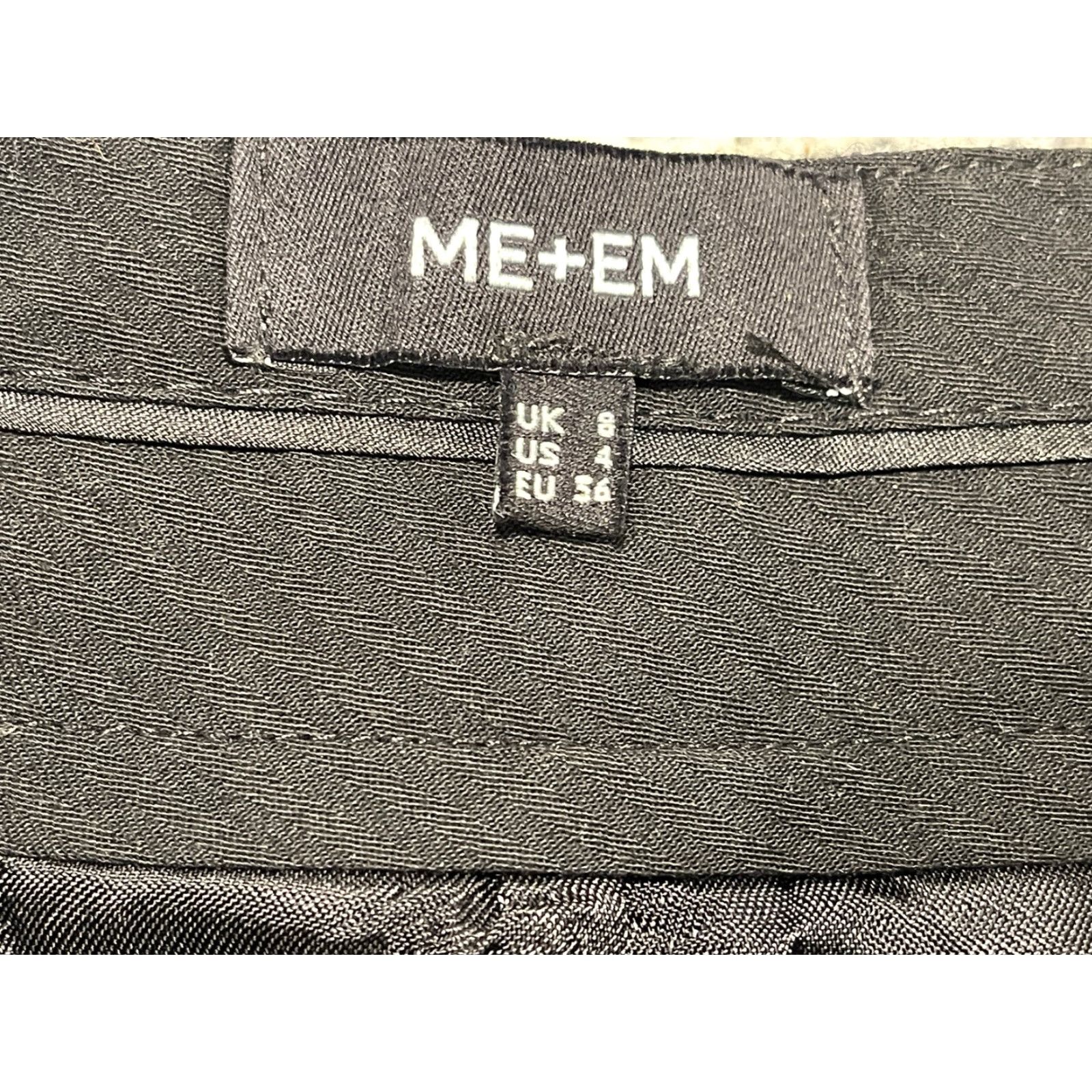ME+EM VINTAGE ME+EM Grey High Rise Wool Silk Blend Trousers Pants Size 4 Size 27" / US 4 / IT 40 - 6 Thumbnail