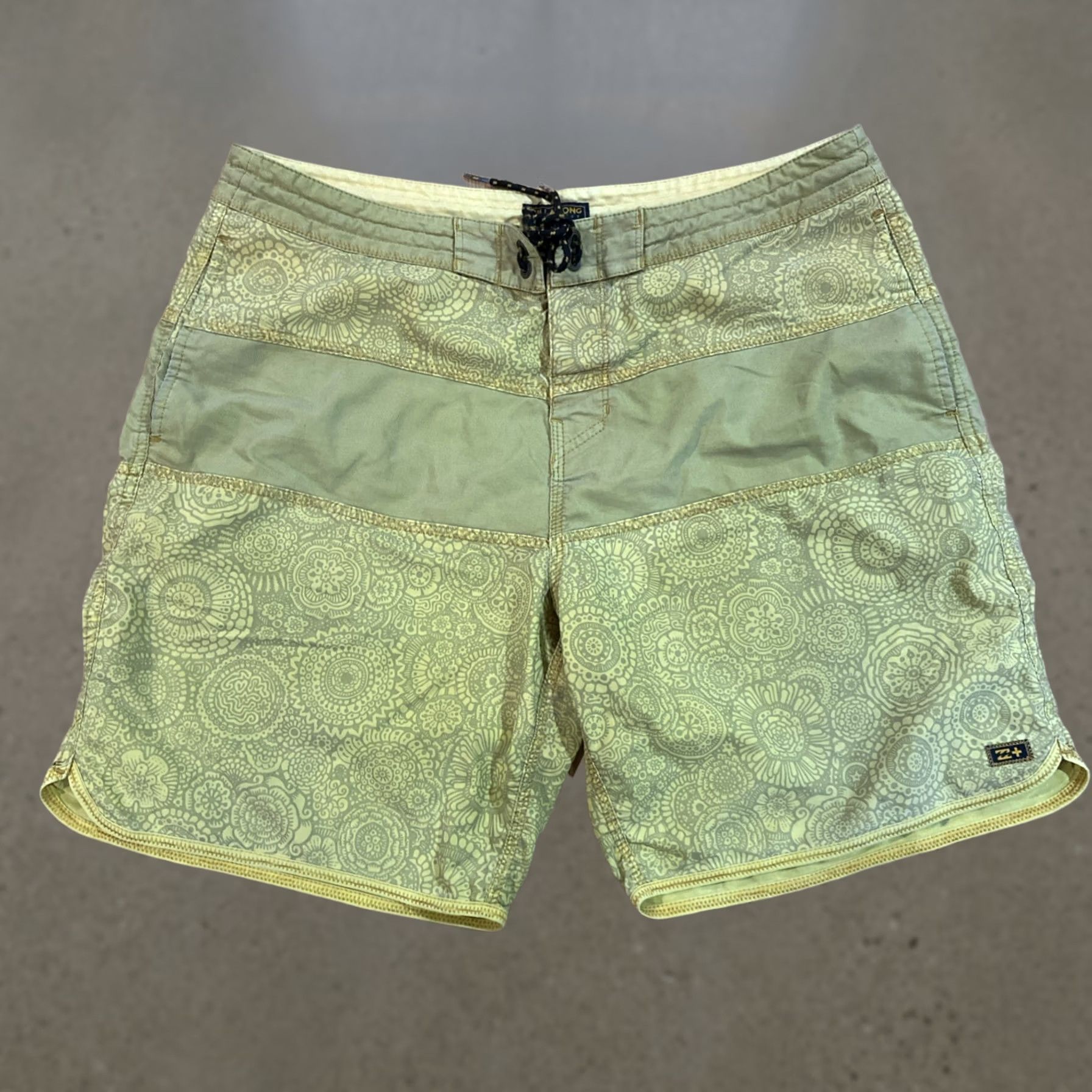 Billabong Billabong Surfplus Board Shorts Green Men 34x9 Surf Psychadelic Abstract Board Shorts Men Green 34 Size US 34 / EU 50 - 1 Thumbnail
