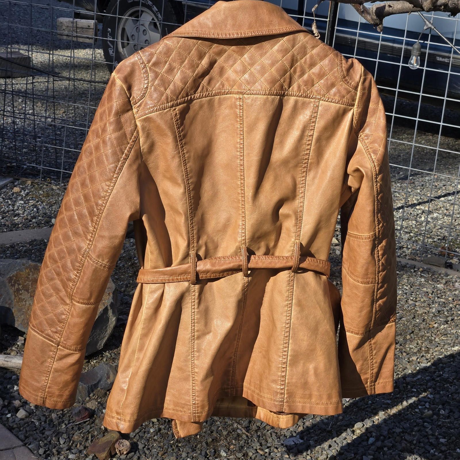 Scully Leather SCULLY Western Diamond Stitched Leather Jacket Wom Size M C1 Size M / US 6-8 / IT 42-44 - 4 Thumbnail
