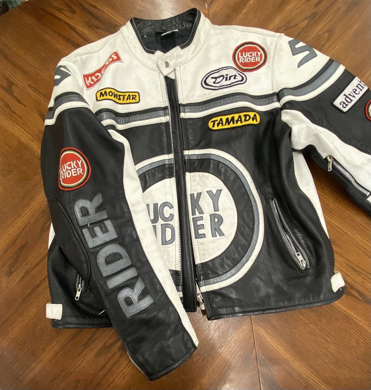 Vintage Vintage Workwear Motorcycle Rare 1990’s Leather Coat Size US L / EU 52-54 / 3 - 3 Thumbnail