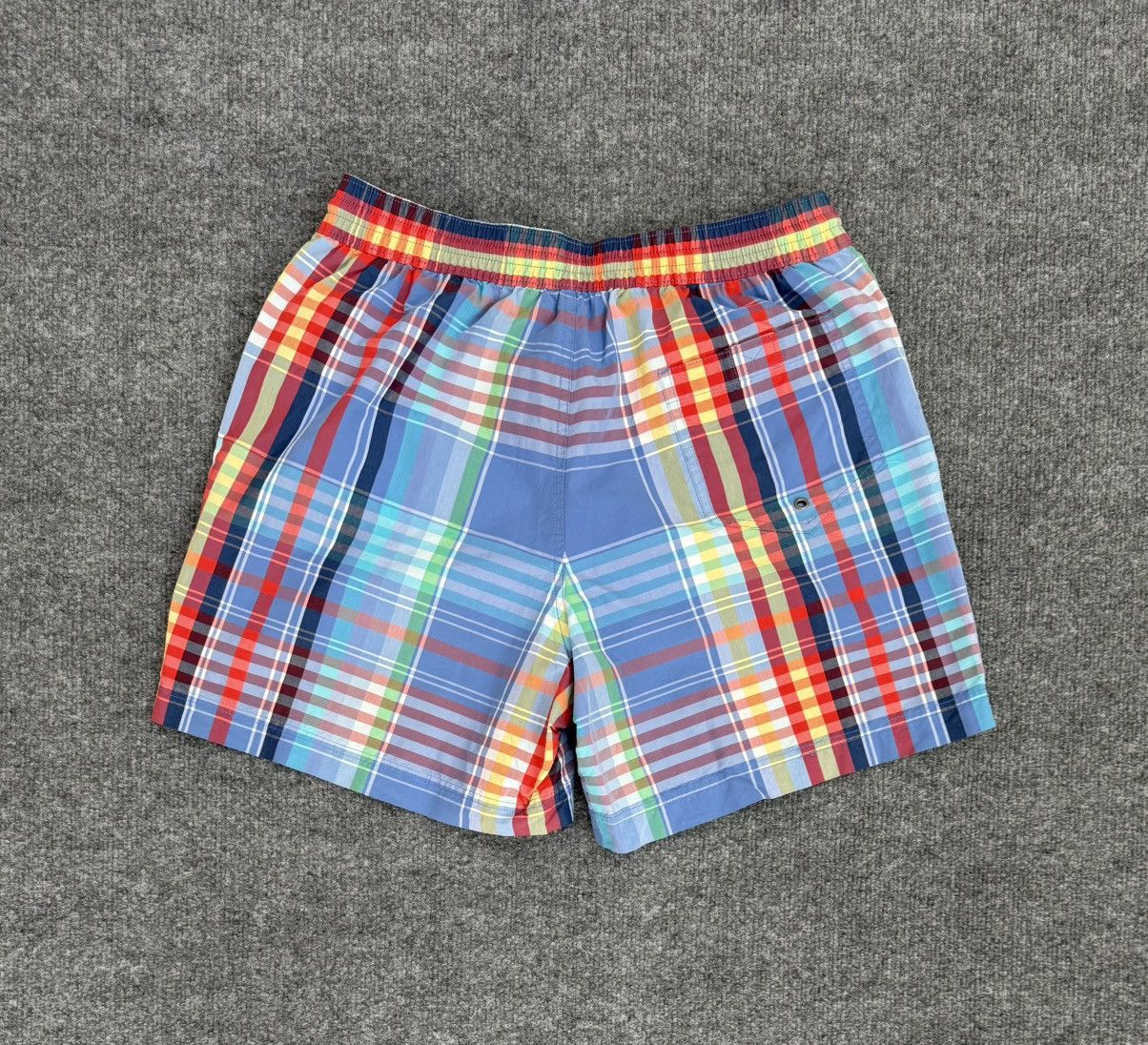 Polo Ralph Lauren Vintage Polo Ralph Lauren Plaid Swim Trunks Blue M Size US 33 - 10 Thumbnail
