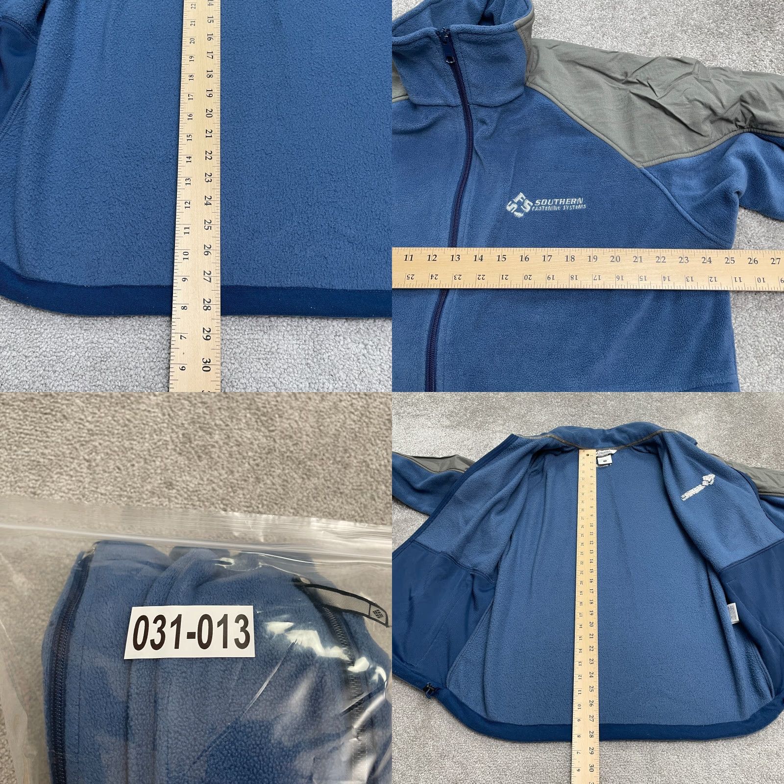 Vintage Columbia Jacket Mens Large Blue Gray Paslode Pine Ridge Fleece Full Zip Outdoor Size US L / EU 52-54 / 3 - 9 Thumbnail