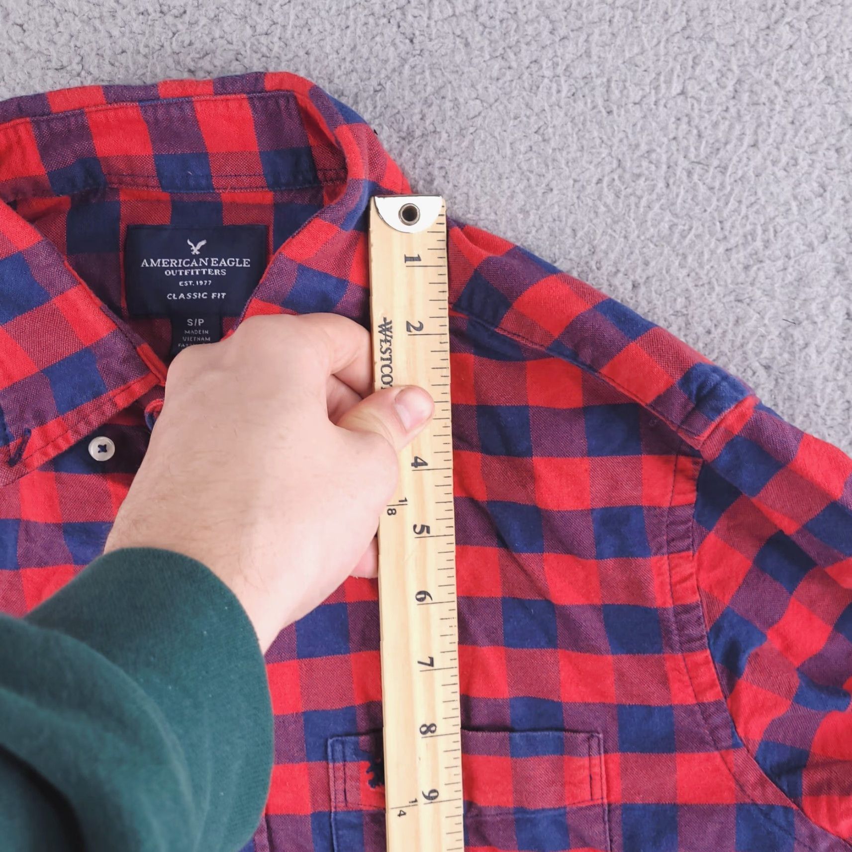 American Eagle Outfitters **American Eagle Mens Flannel Red Multicolor Button-Up Long Sleeve** User: American Eagle Mens Flannel Red Multicolor Button-Up Long Sleeve Size US S / EU 44-46 / 1 - 6 Thumbnail