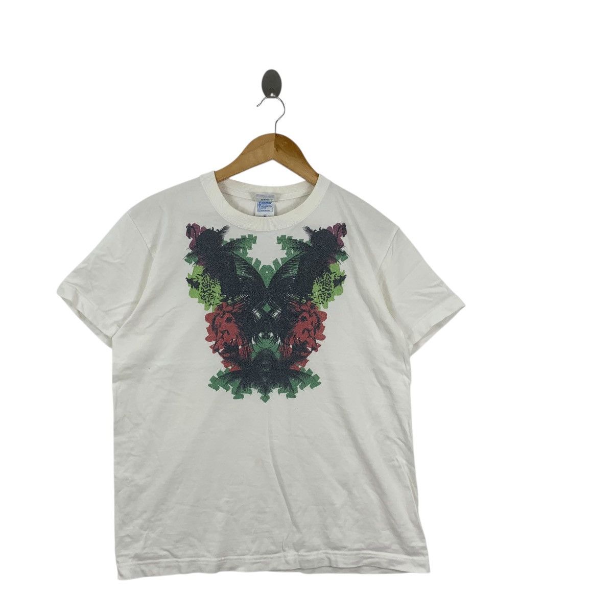 Other GOTHIC MOTH PAINTING Artwork Illustration Tee Shirt Top Size M / US 6-8 / IT 42-44 - 3 Thumbnail