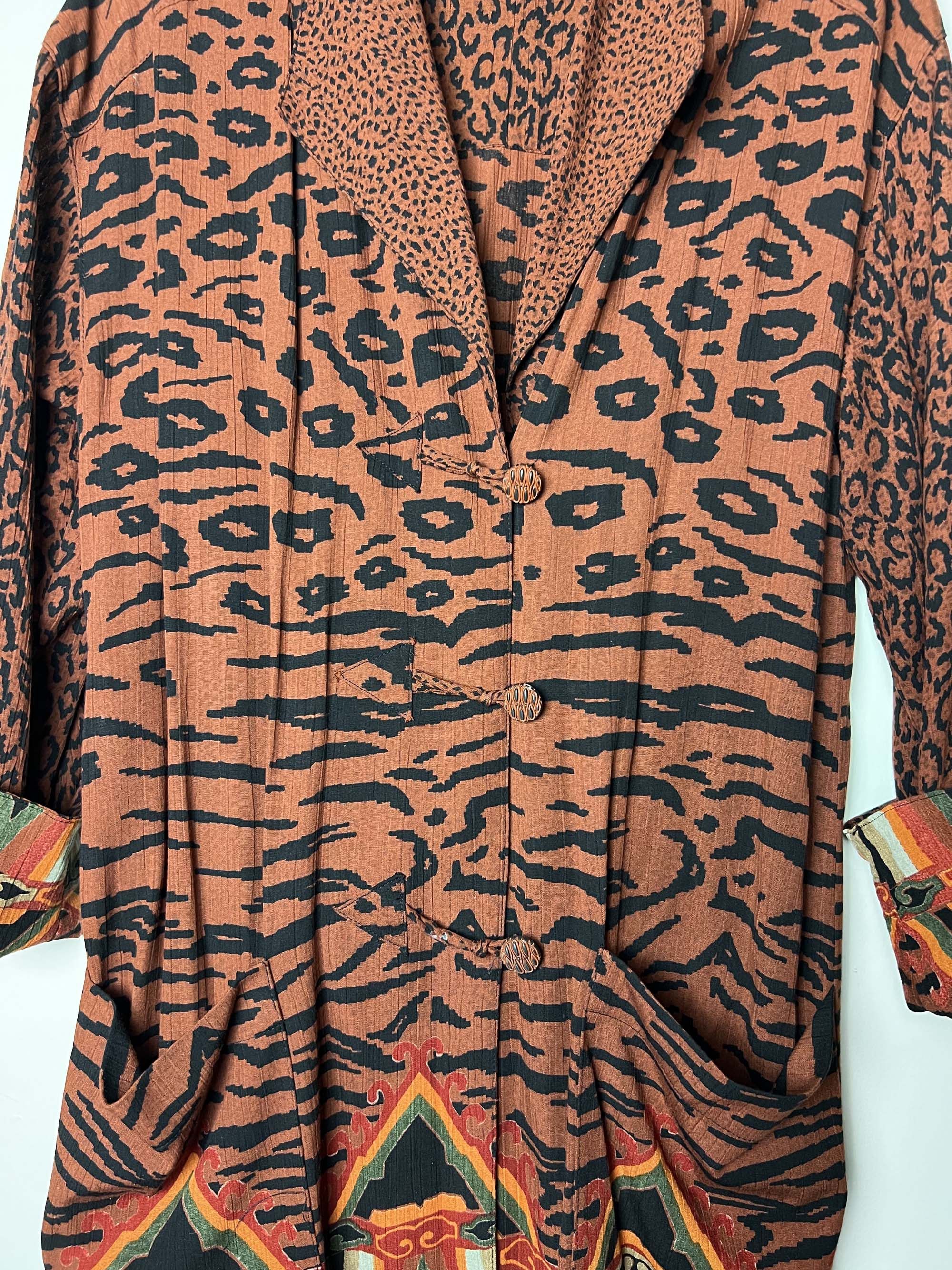 Vintage Vintage 1980's Carole Little Animal Print Blazer Jacket Size ONE SIZE - 4 Thumbnail