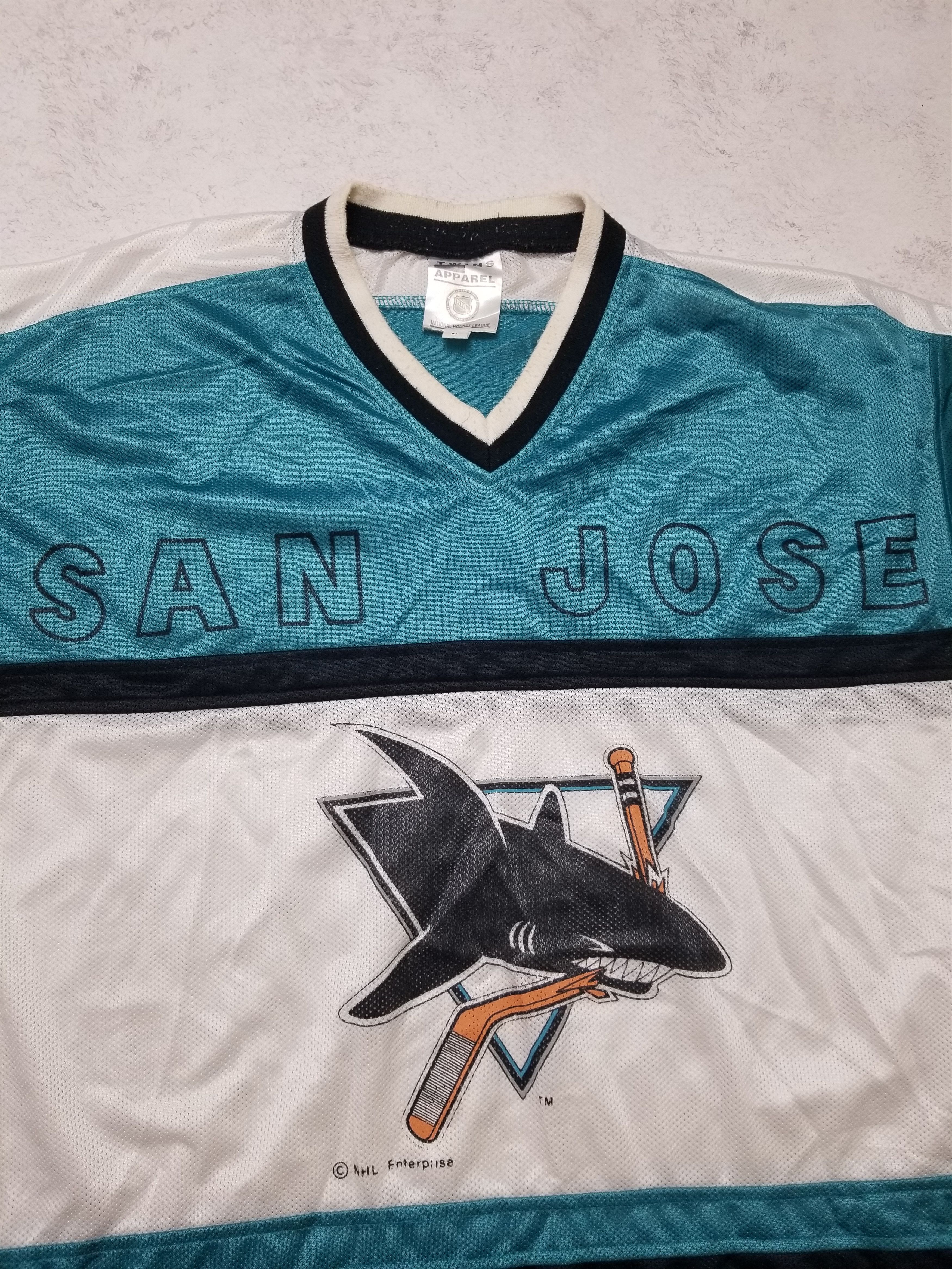 Other Vintage San Jose Sharks Twins Apparel NHL Jersey Size US XL / EU 56 / 4 - 13 Thumbnail
