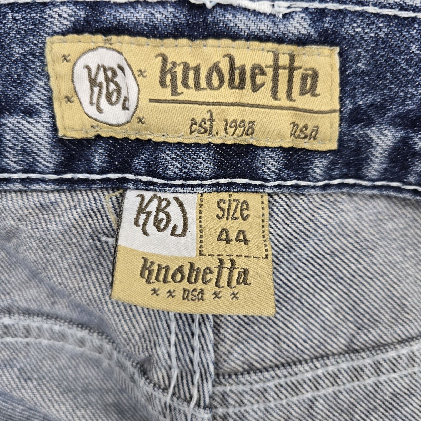 Other Vintage Kno Betta Shorts 44 Fits 42 Denim Jeans Baggy Y2K Size US 44 / EU 60 - 5 Thumbnail