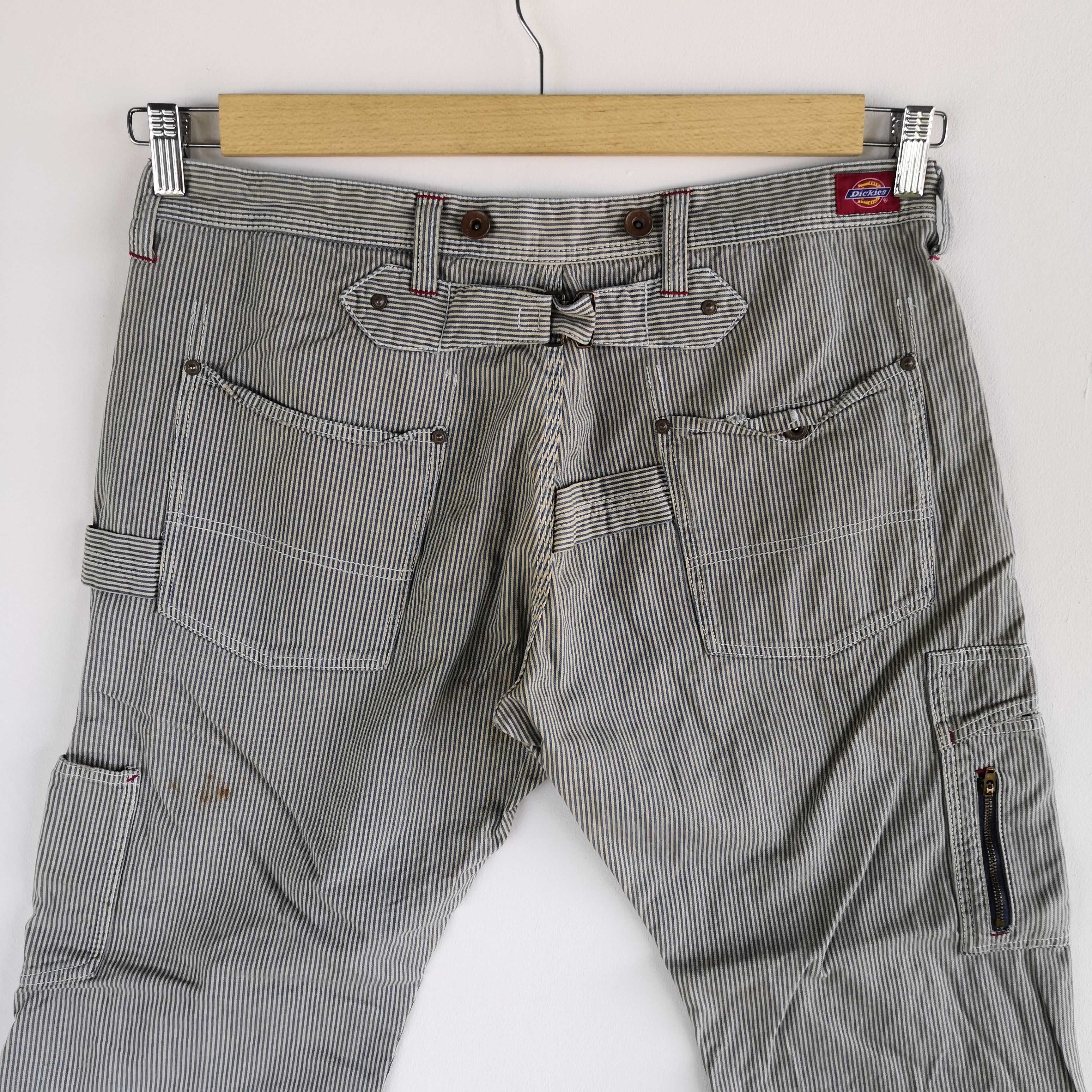 Dickies Dickies Carpenter Workers Pants Hickory Multi Pocket Buckle Size US 34 / EU 50 - 4 Thumbnail