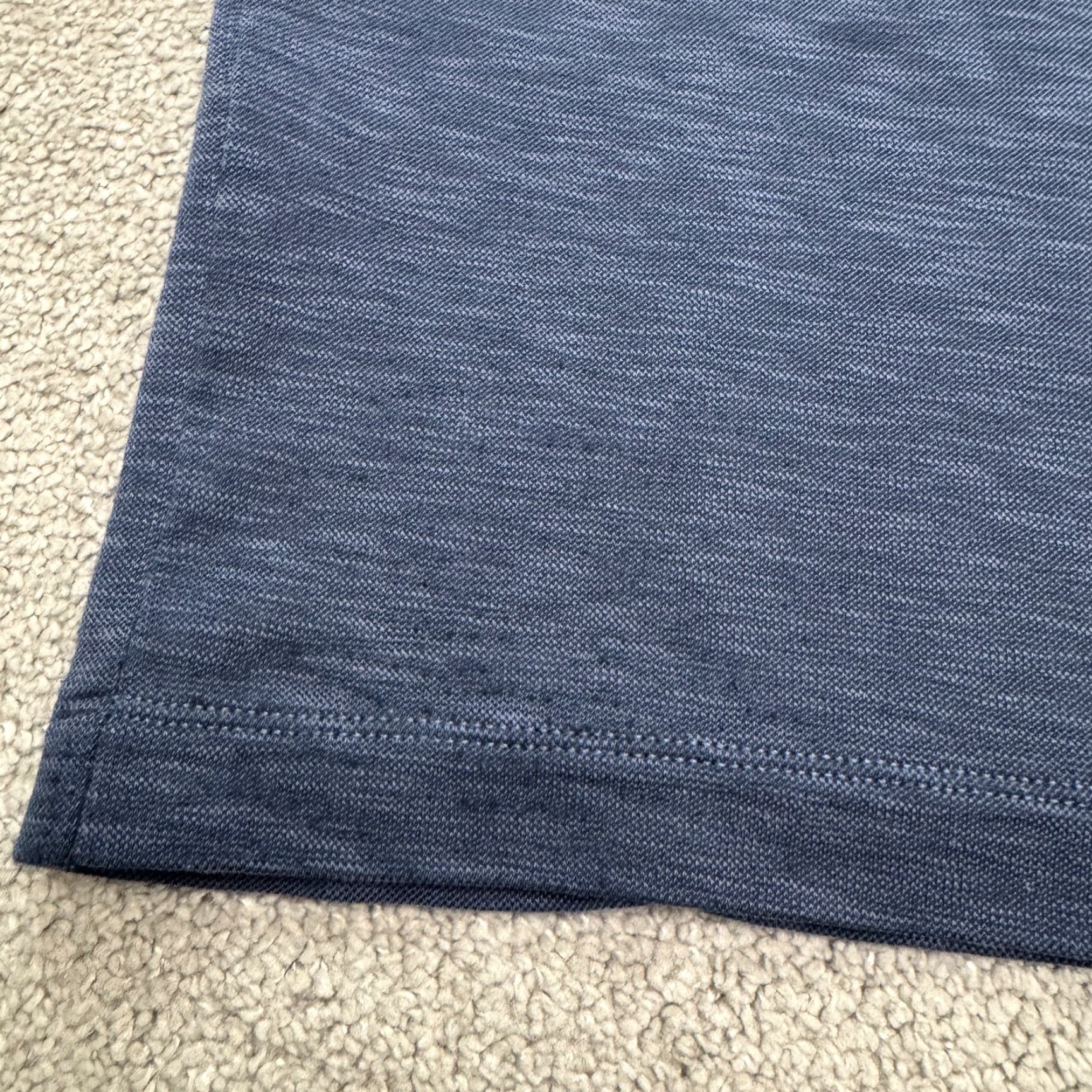 Tommy Bahama Tommy Bahama Mens Large Heathered Navy Blue 1/4 Zip Pullover Sweatshirt Shirt/Pullover Outdoor Athleisure Warm Weather All Seasons Long Sleeve Size US L / EU 52-54 / 3 - 5 Thumbnail