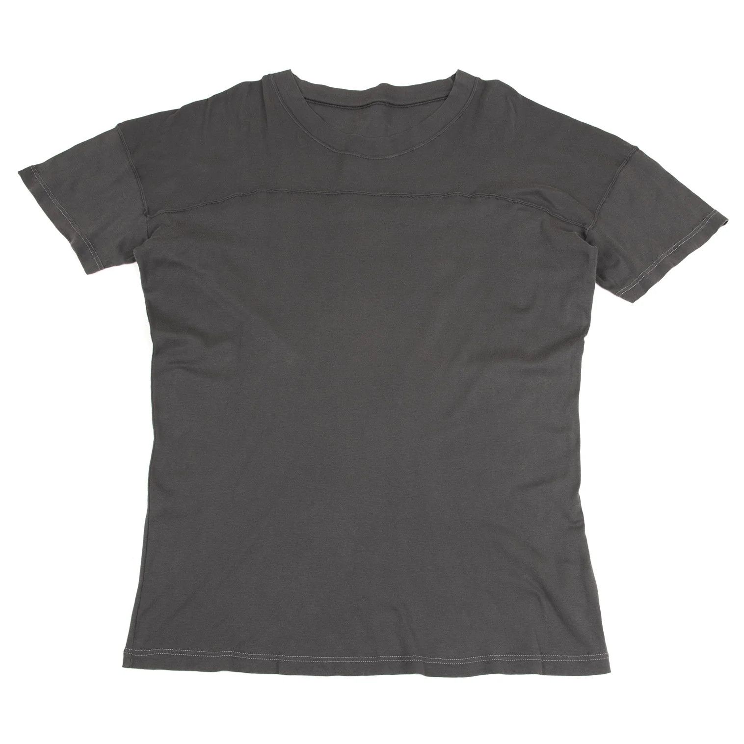 Maison Margiela Panel Cut Off-Shoulder T-Shirt in Charcoal 46 Size US S / EU 44-46 / 1 - 1 Thumbnail