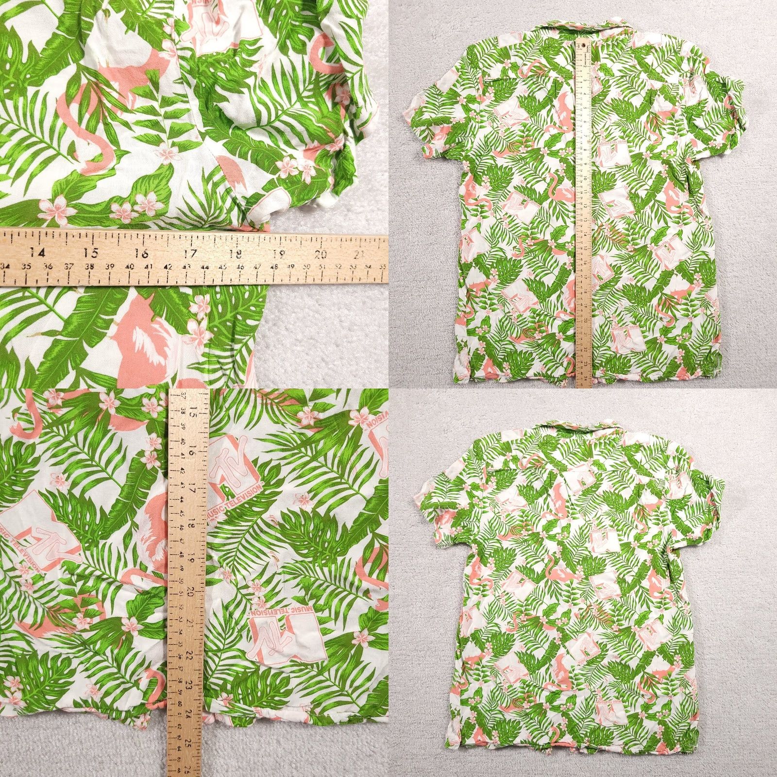 Vintage MTV Hawaiian Floral Tropical Button Up Short Sleeve Collared Shirt Mens Small Size US S / EU 44-46 / 1 - 8 Thumbnail
