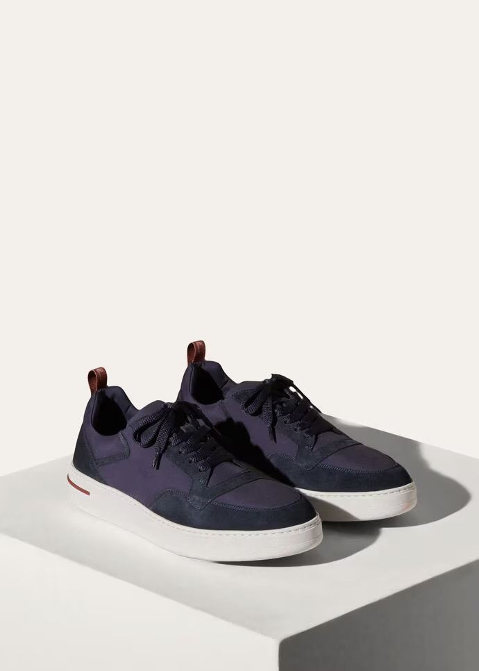 Loro Piana o1srvl11e0825 Low-Top Sneakers in Navy Blue Size US 10 / EU 43 - 2 Thumbnail