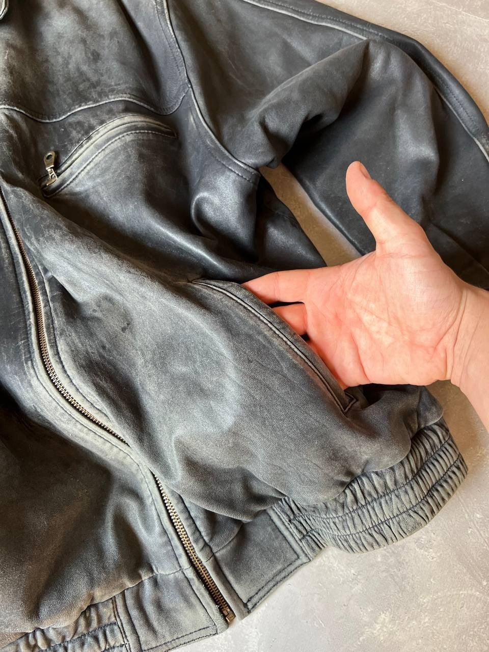 Vintage Vintage Leather Jacket Size US L / EU 52-54 / 3 - 13 Thumbnail