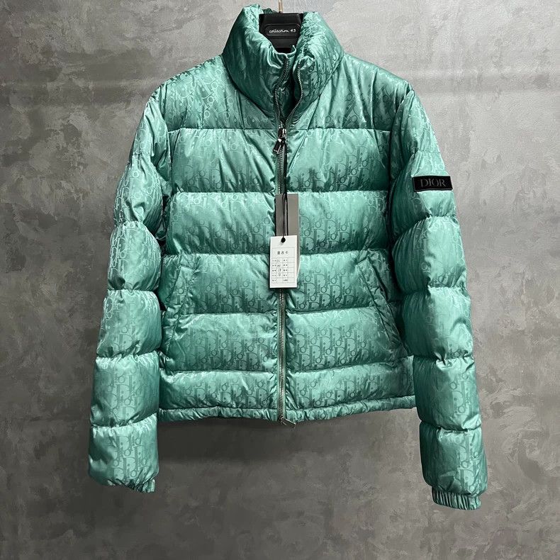 Dior Dior The latest green letter full print warm stand-up colla Size US S / EU 44-46 / 1 - 1 Thumbnail