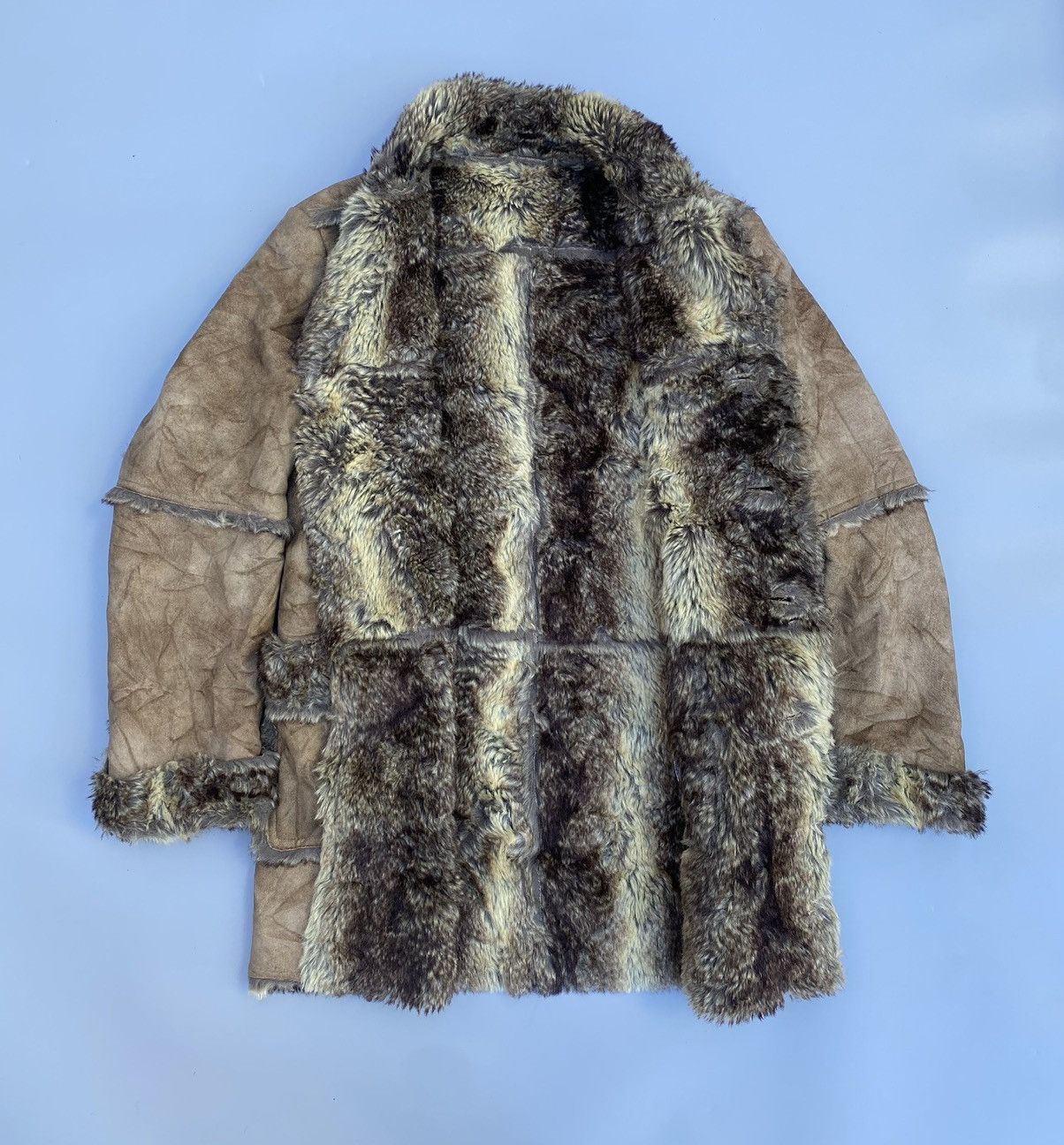If Six Was Nine Archive 291295 Homme Faux Fur Patchwork Parka Size US M / EU 48-50 / 2 - 2 Thumbnail