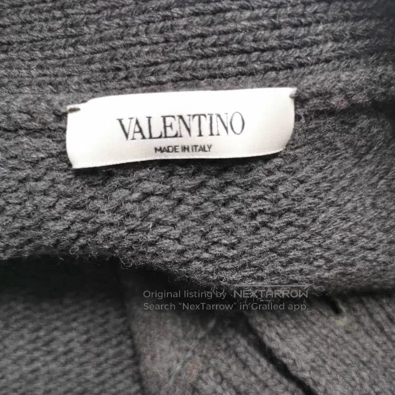 Valentino Valentino Men's plush-blend V-neck single-breasted jacket Size US S / EU 44-46 / 1 - 4 Thumbnail