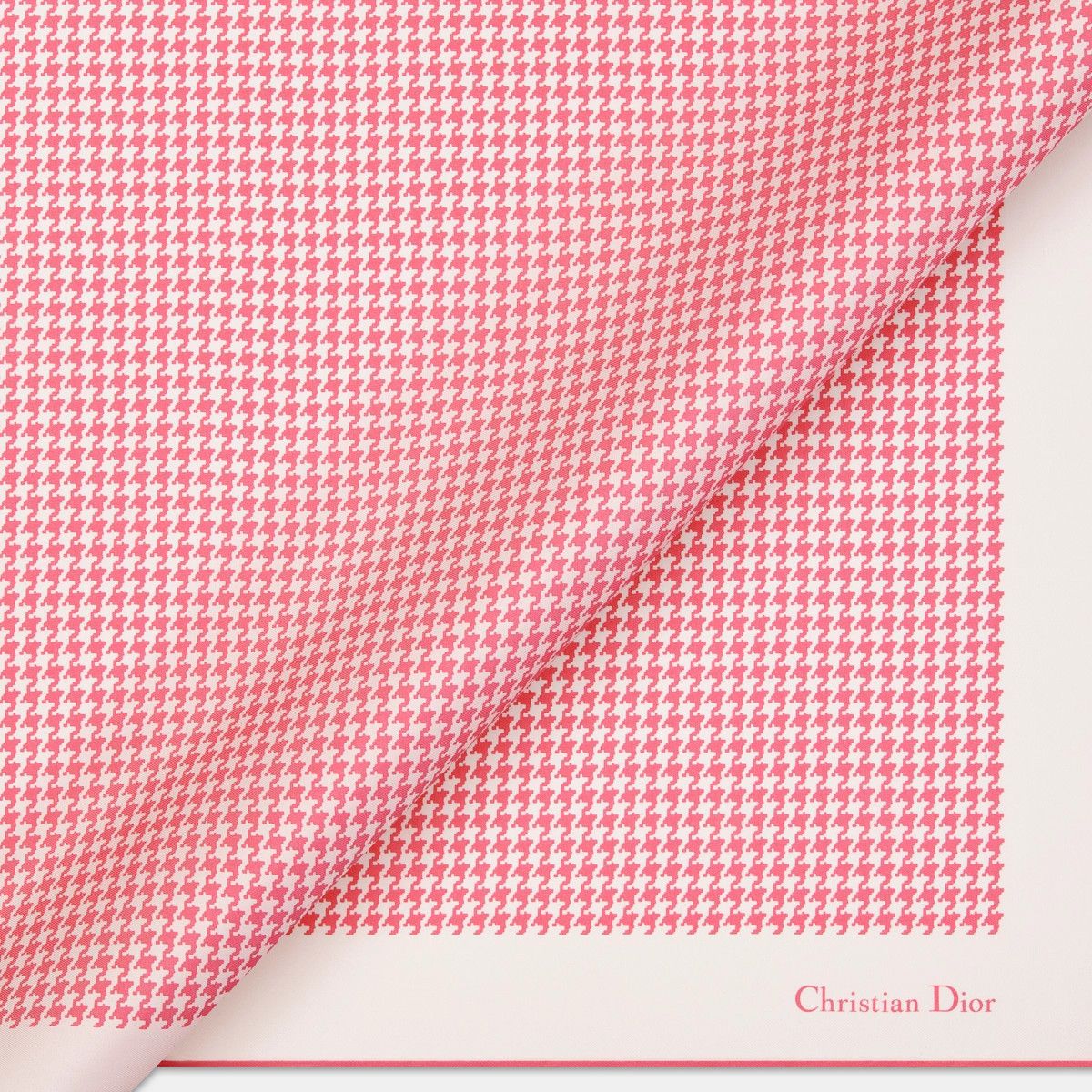Dior o1bcso1str0226 Size:OS/70 Square Scarf in White/Pink Size ONE SIZE - 4 Thumbnail