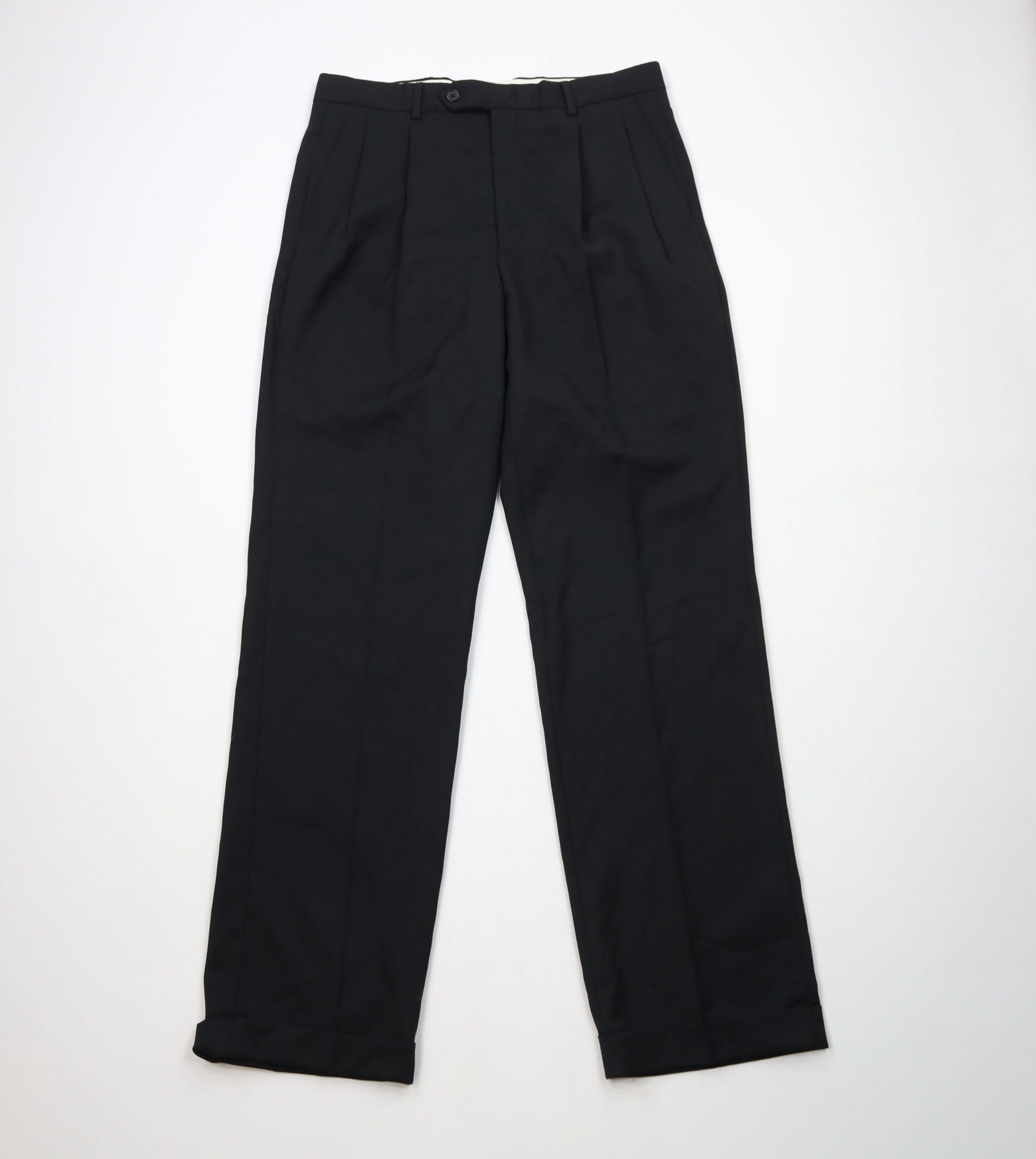 Vintage Vintage 90s Streetwear Wide Leg Worsted Wool Chino Pants Size US 34 / EU 50 - 1 Thumbnail