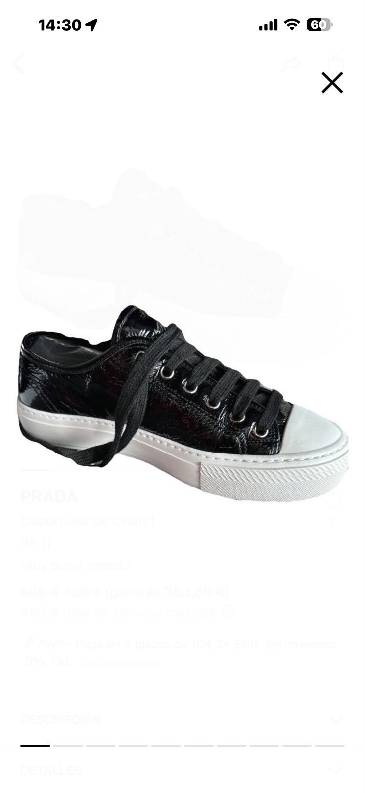 Prada Sneakers Size US 7 / IT 37 - 5 Thumbnail