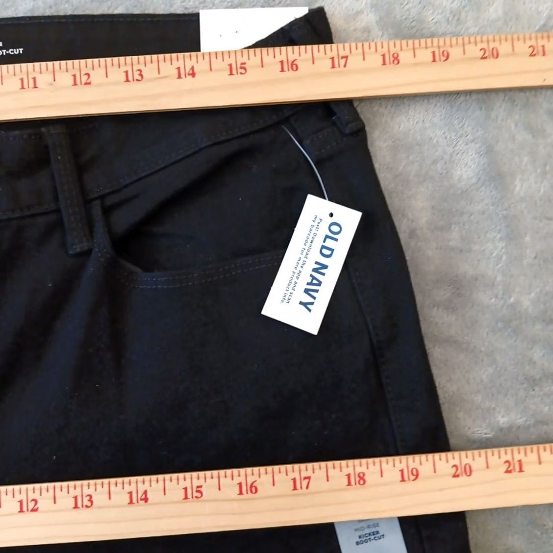 Old Navy Old Navy Jeans Womens Size 12 Short Black Bootcut Mid Rise 34x30 Denim 5-Pocket Womens Mens? Size 34" / US 12 / IT 48 - 2 Thumbnail