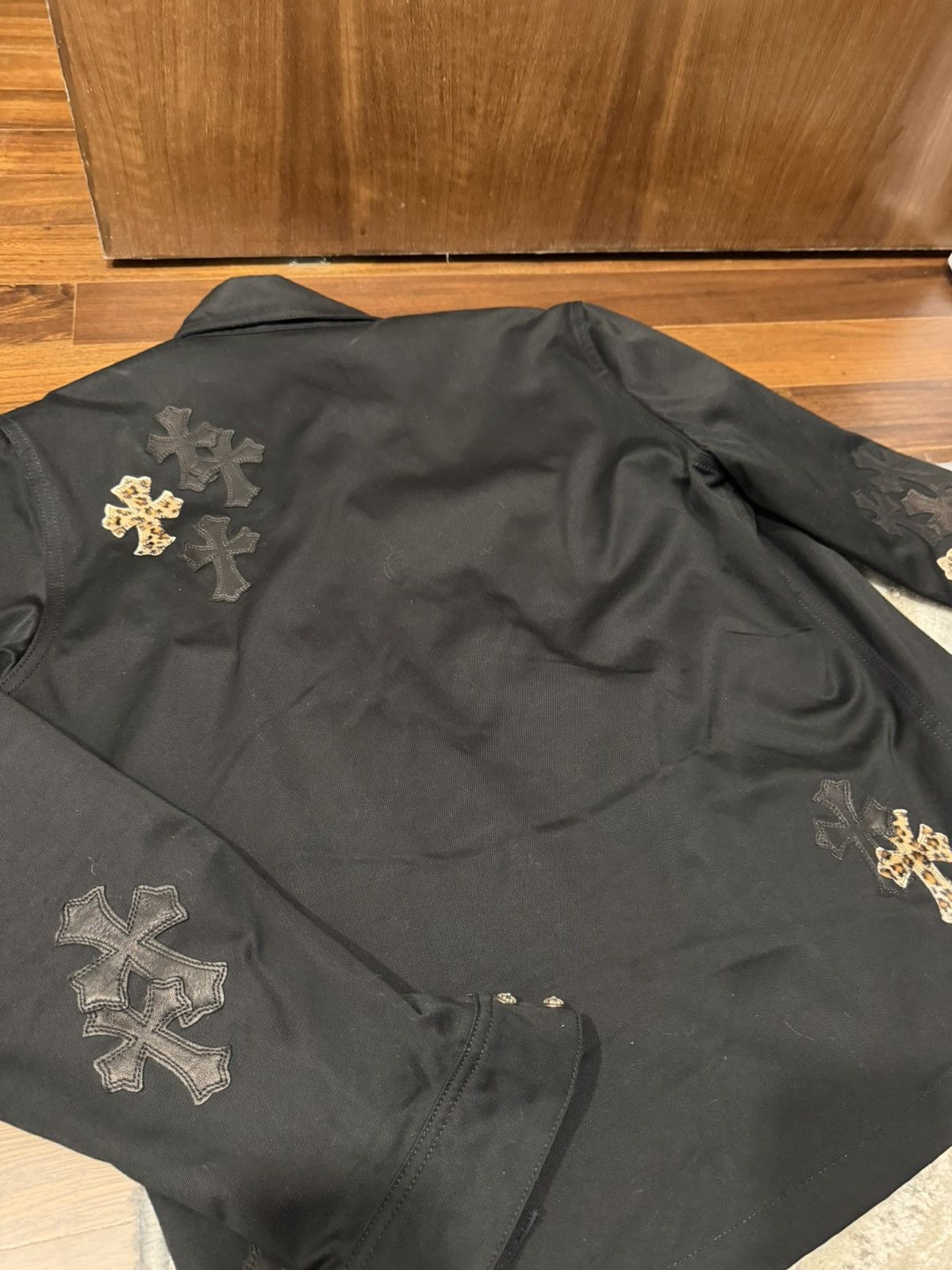 Chrome Hearts Chrome Hearts Black & Leopard Cross Patch Work Dog Jacket Size US M / EU 48-50 / 2 - 4 Thumbnail