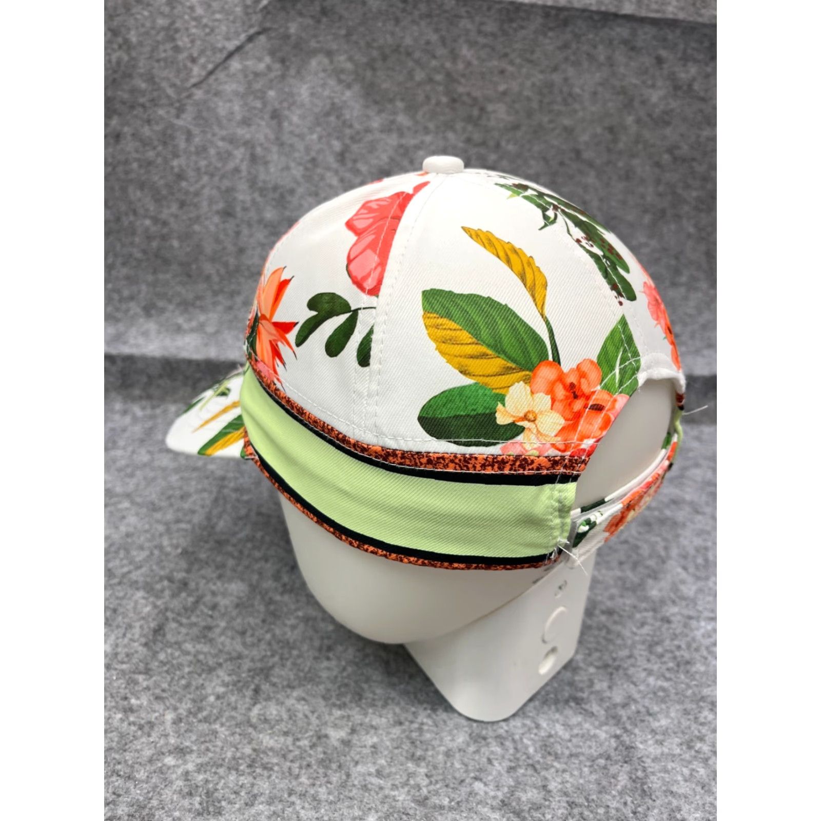 Vintage Alvin's Island White Floral Baseball Cap Women OS Adjustable Miami Beach Outdoor Size ONE SIZE - 5 Thumbnail