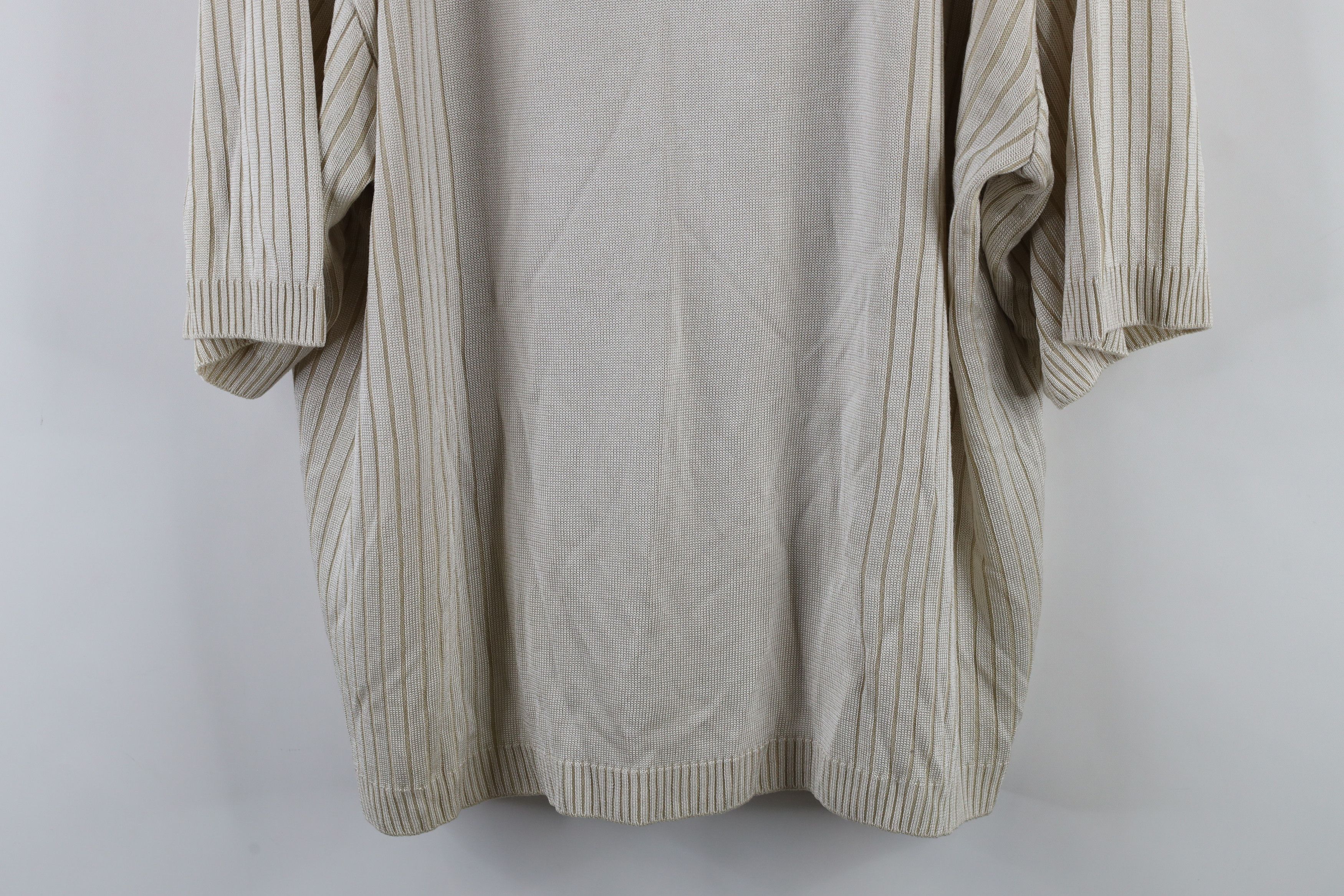 Vintage Vintage 90s Streetwear Ribbed Knit Short Sleeve Polo Shirt Size US XL / EU 56 / 4 - 3 Thumbnail