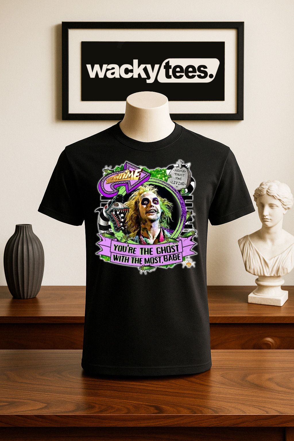 Other BeetleJuice The Ghost with the Most Graphic Tee Shirt Size US L / EU 52-54 / 3 - 1 Thumbnail