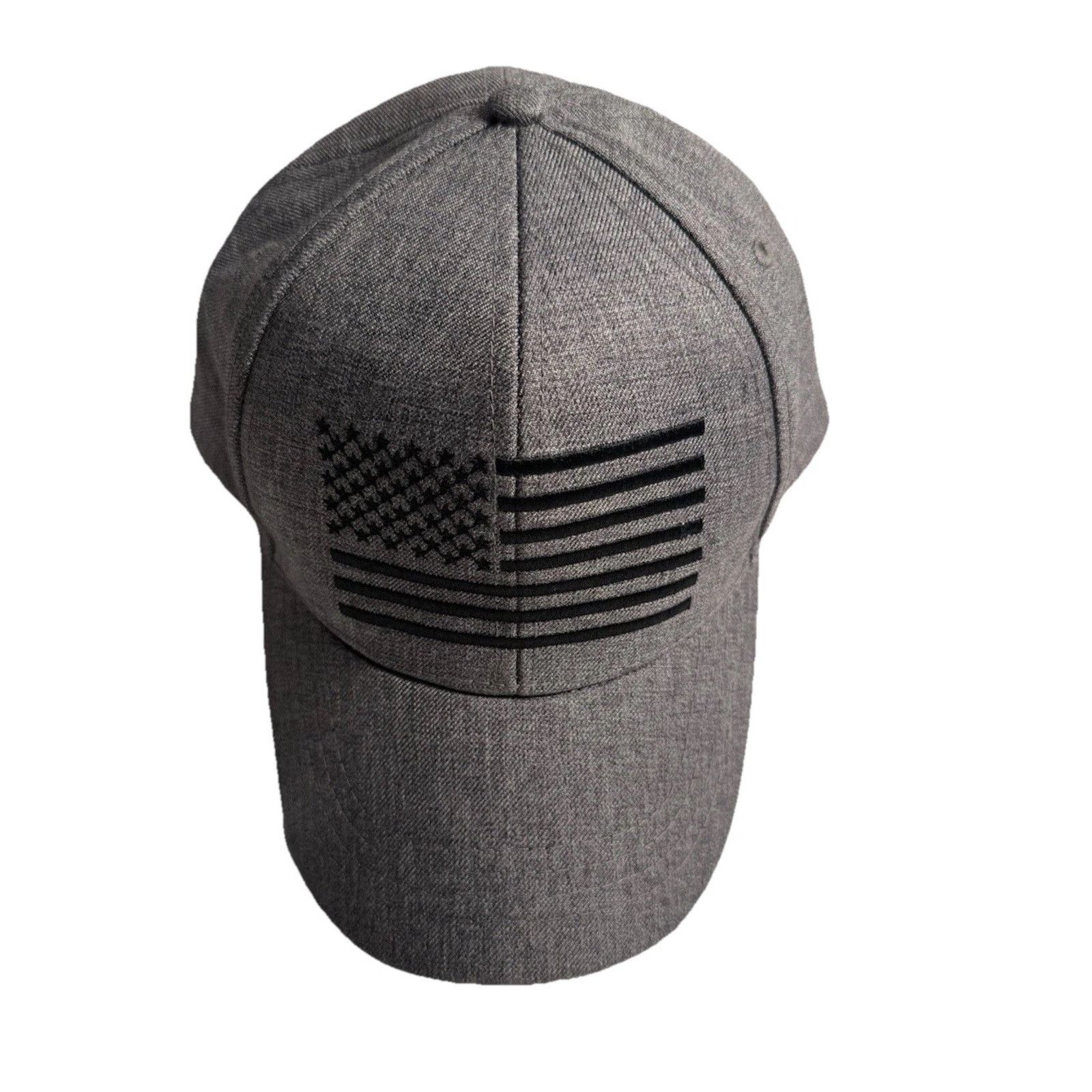 & Other Stories USA Flag Hat Gray Black Military Army Trucker Embroidered Size ONE SIZE - 2 Thumbnail