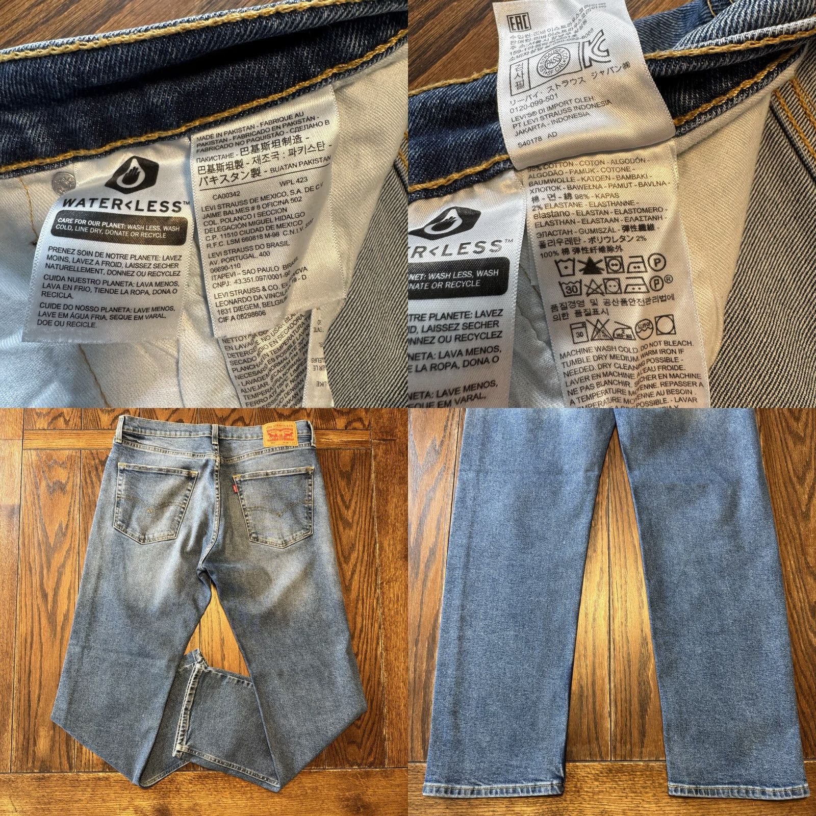 Levi's Levis 505 Jeans Mens 36x32 Stretch Medium Wash Regular Straight Flex Size US 36 / EU 52 - 8 Thumbnail