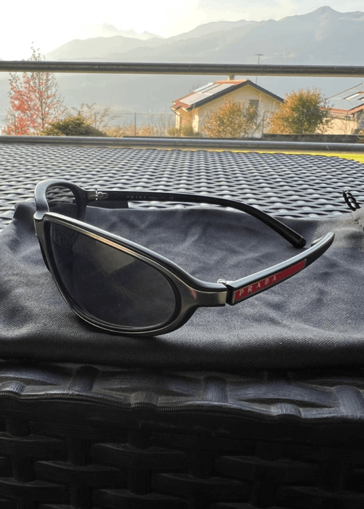 Prada PRADA Sunglasses Sport Metal Shield Oval Flame Star Size ONE SIZE - 1 Thumbnail