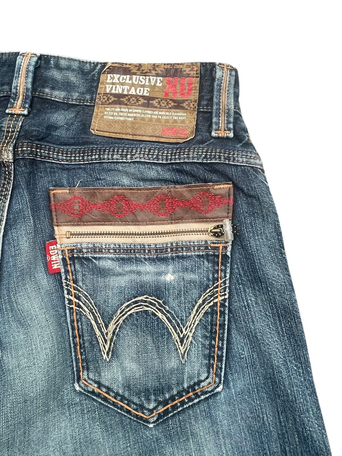 Edwin Vintage Edwin 444XVS Distresed Jeans Size US 33 - 10 Thumbnail