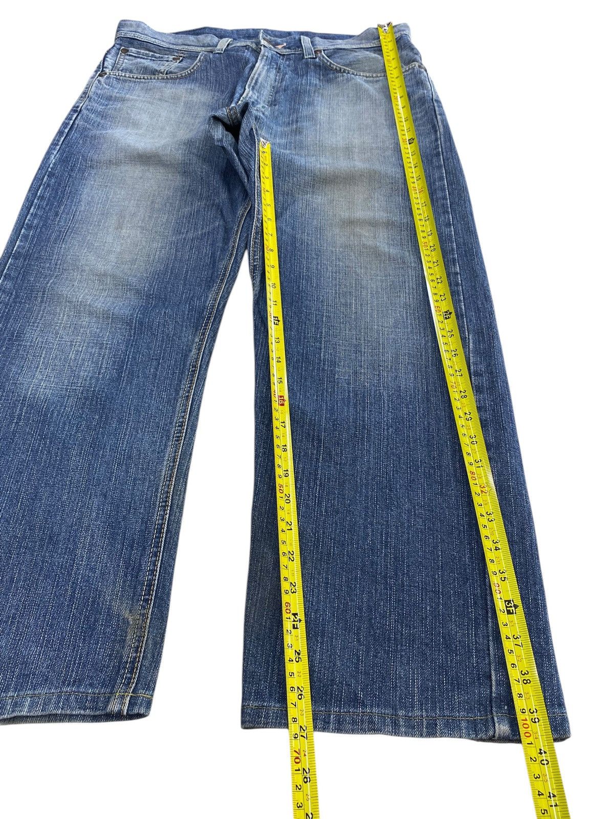 Edwin Edwin Blue Faded Wash Style Loose Jeans Size US 36 / EU 52 - 7 Thumbnail