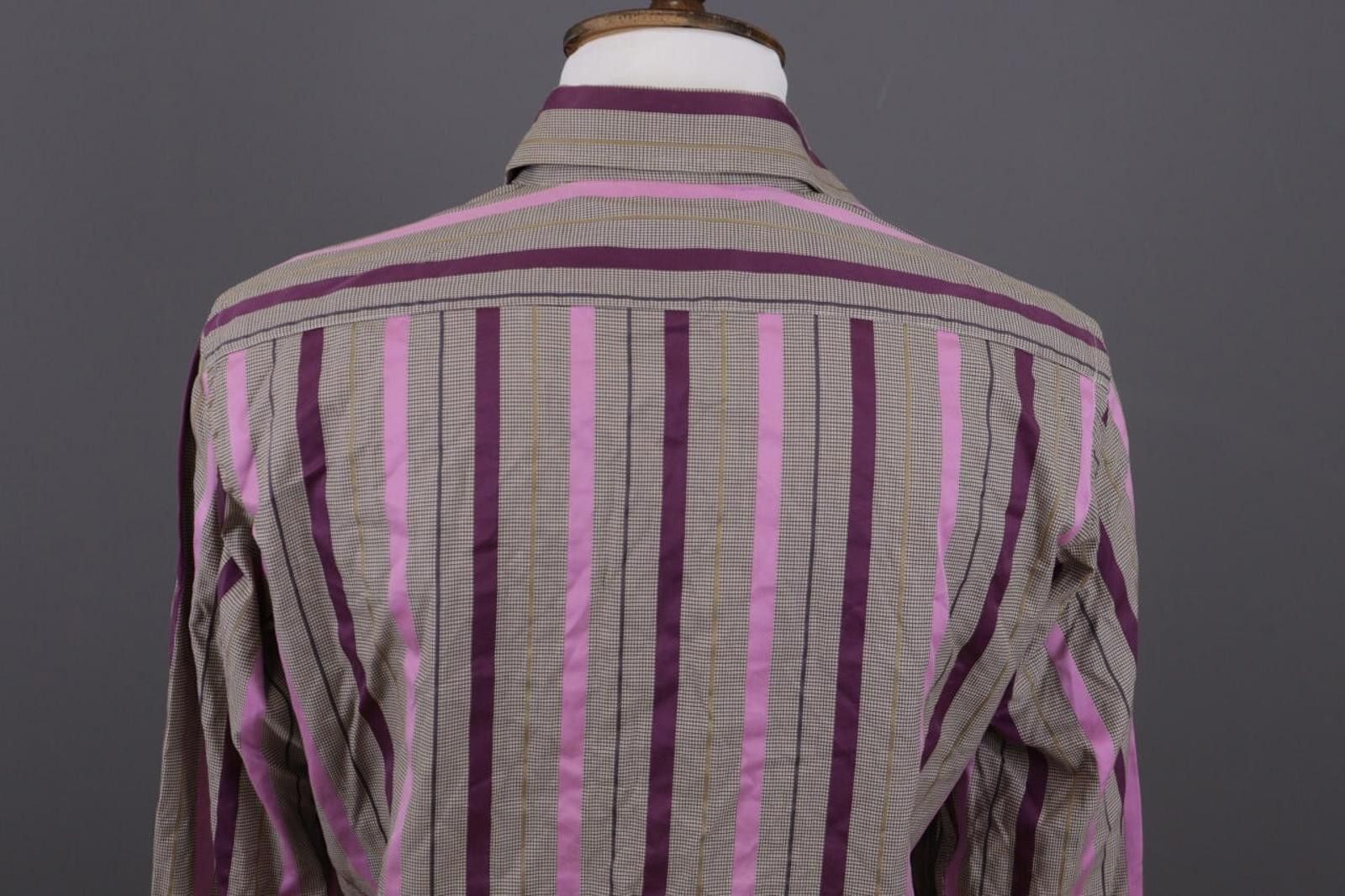 Etro Etro Milano Multicolor Striped Button Down Shirt Size 41 Size US M / EU 48-50 / 2 - 11 Thumbnail