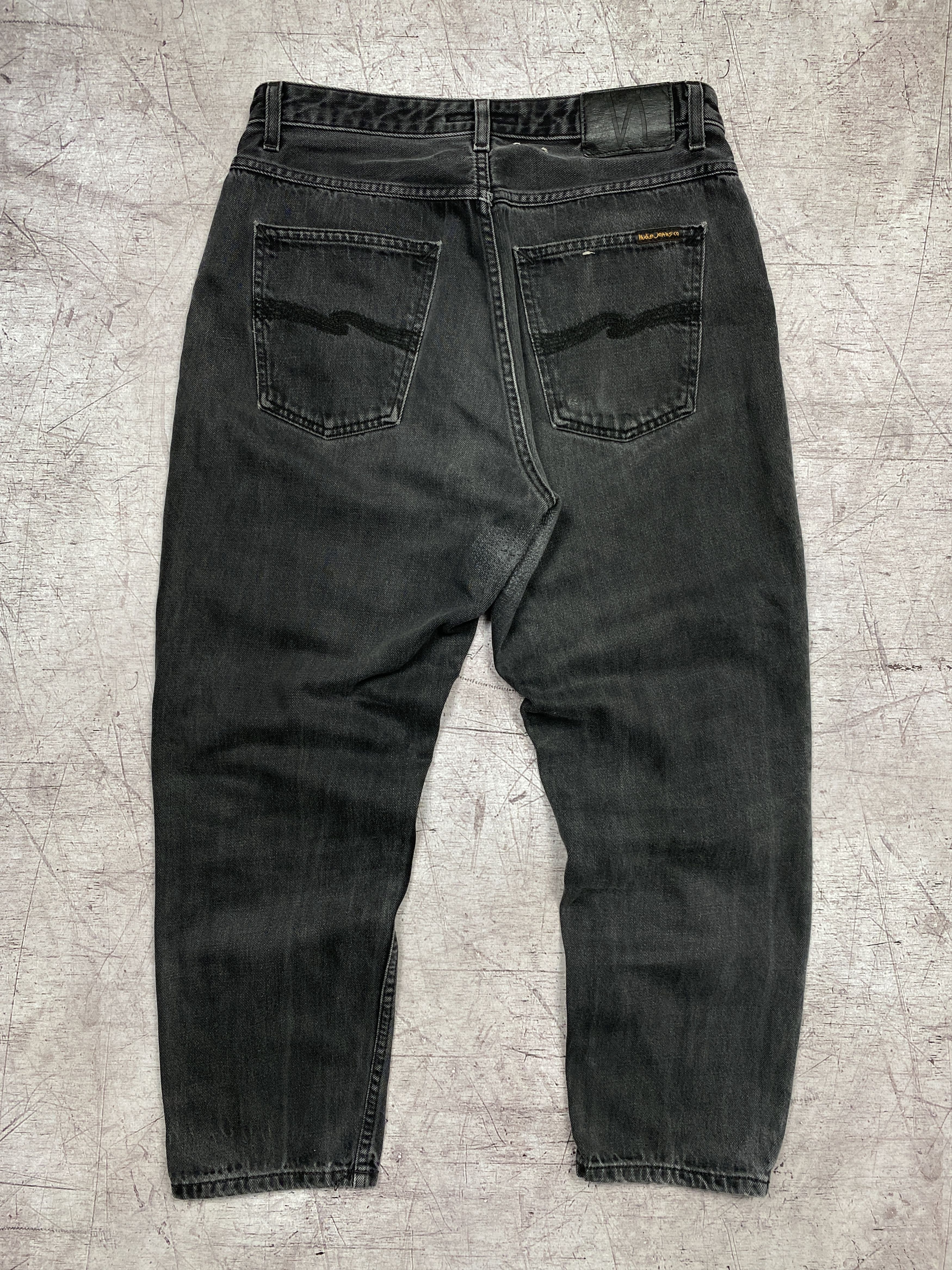 Nudie Jeans × Vintage Nudie Jeans Breezy Britt Black Worn Denim Pants Size US 32 / EU 48 - 1 Thumbnail