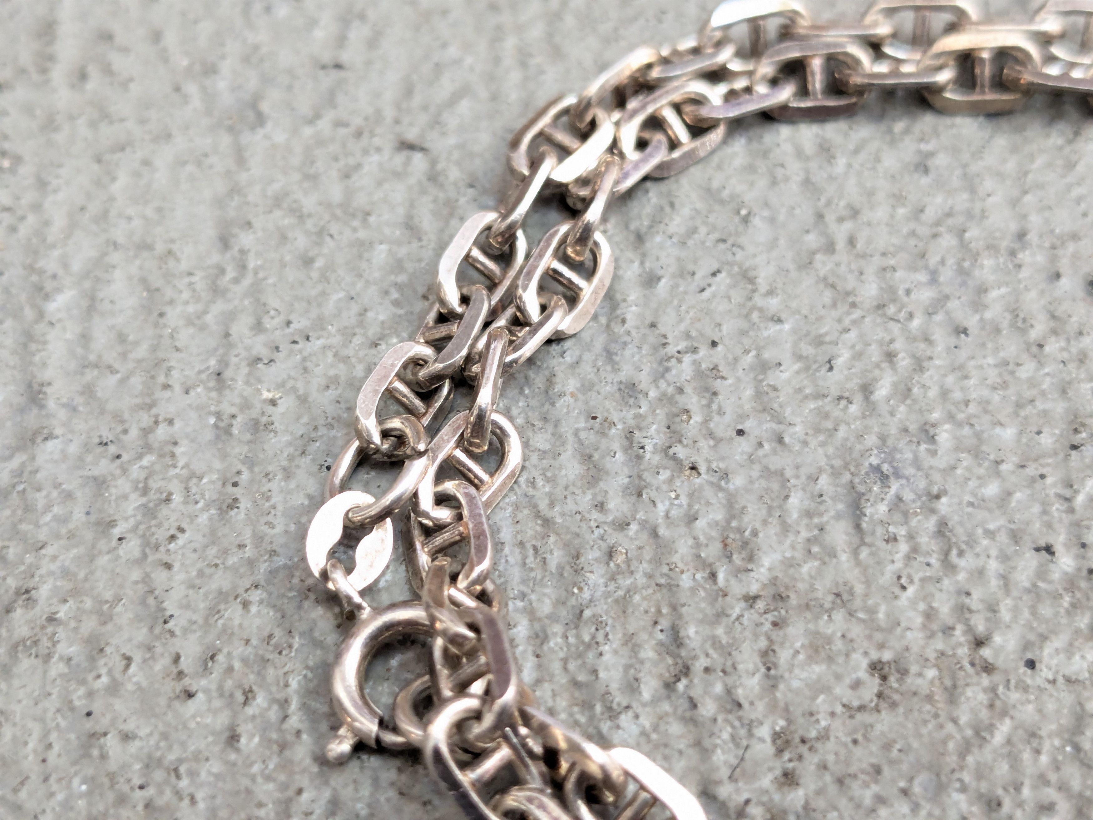 Sterling Silver Vintage Sterling Silver Necklace Mariner Anchor 16" Size ONE SIZE - 4 Thumbnail