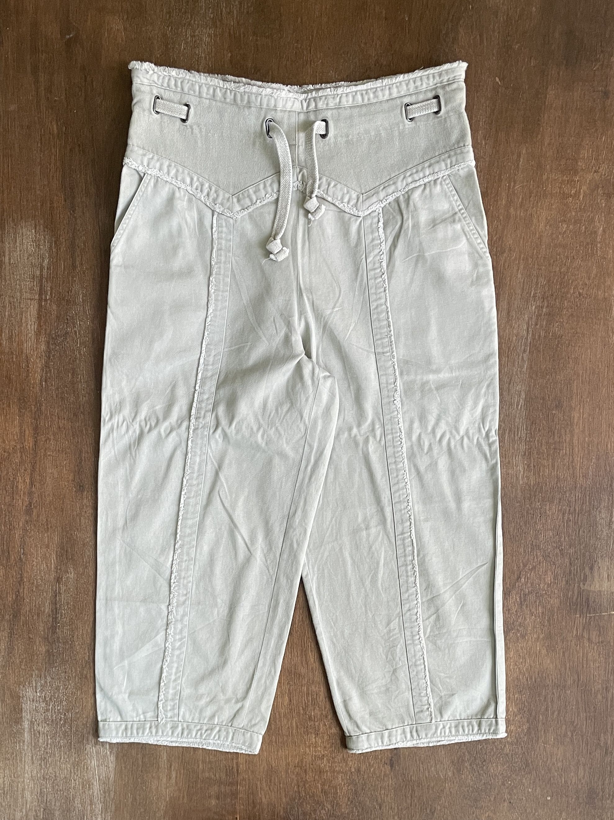 Issey Miyake ISSEY MIYAKE High Waist Panel Crop Pants Size US 32 / EU 48 - 1 Thumbnail