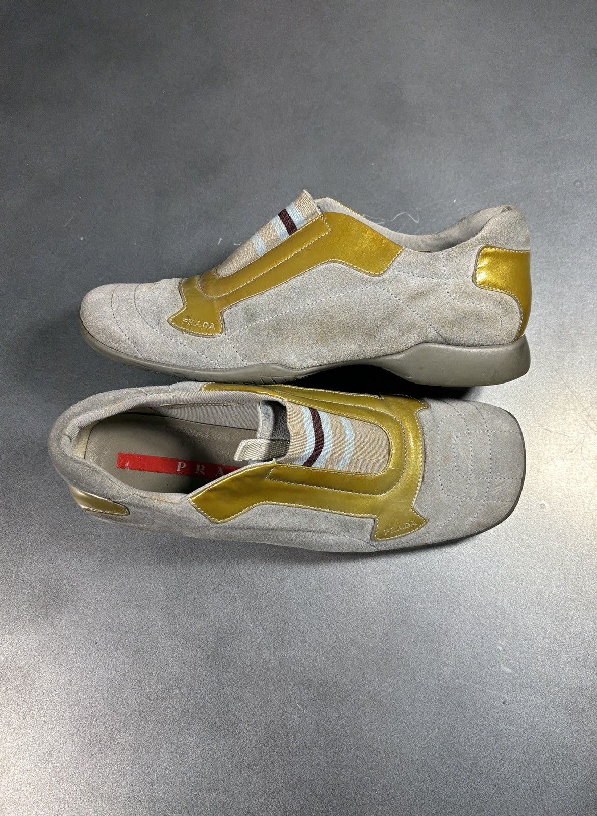 Prada S/S 2000 Prada Sport Shoes Vintage Suede SlipOn Square Toe Size US 7 / IT 37 - 2 Thumbnail