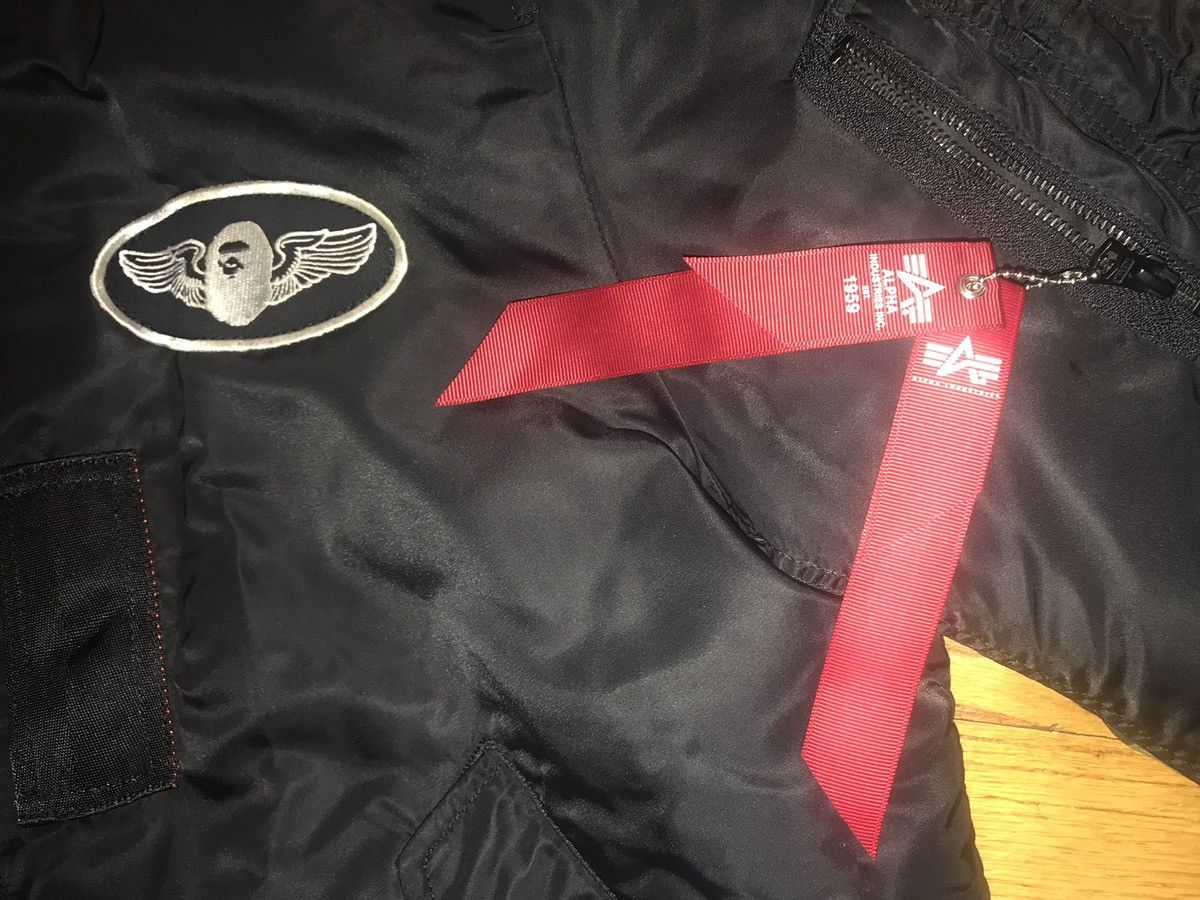 Alpha Industries × Bape Bape x Alpha Industries Reversible MA-1 Jacket Size US XL / EU 56 / 4 - 4 Thumbnail